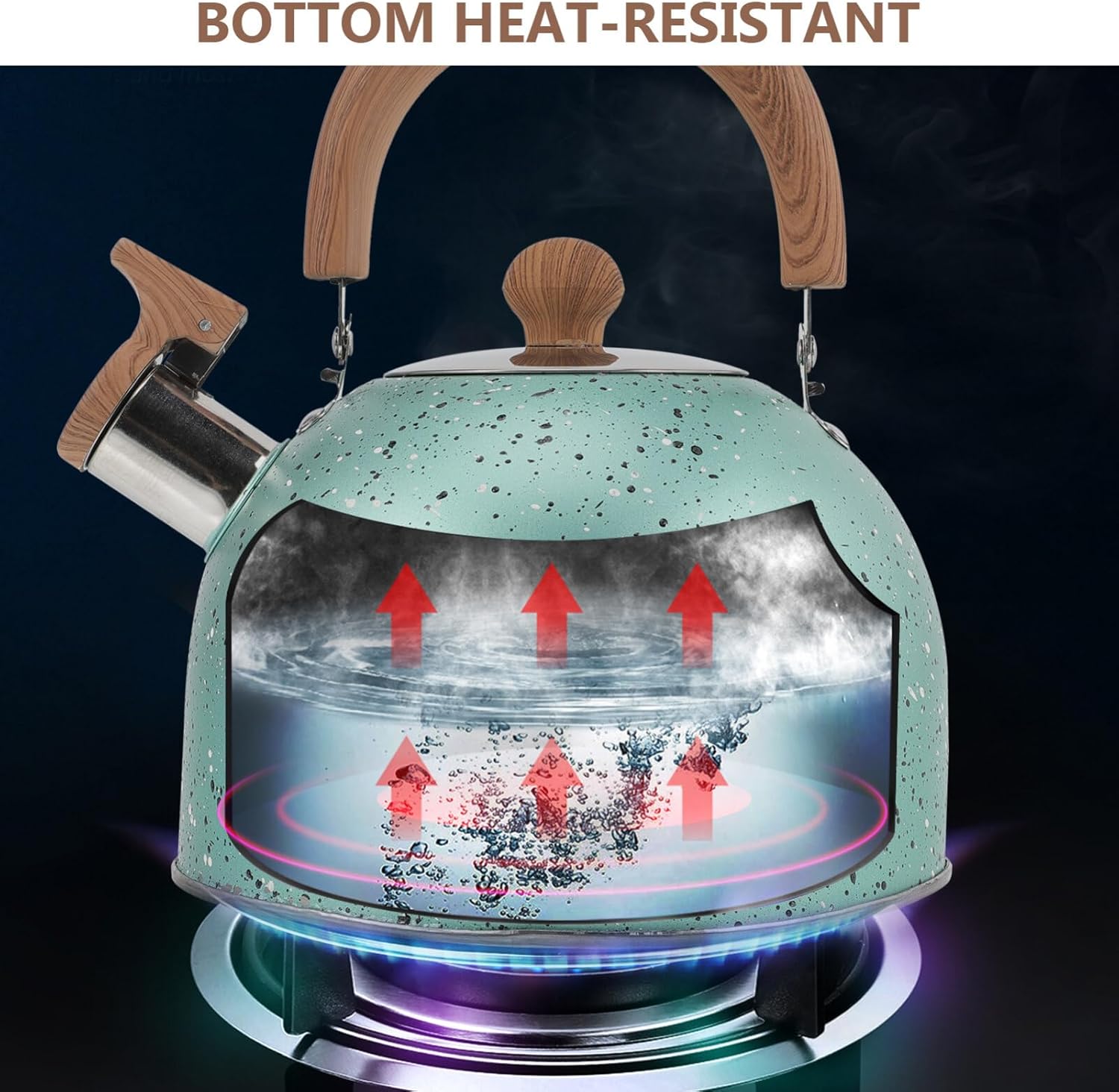 Hemoton Whistling Coffee Kettle