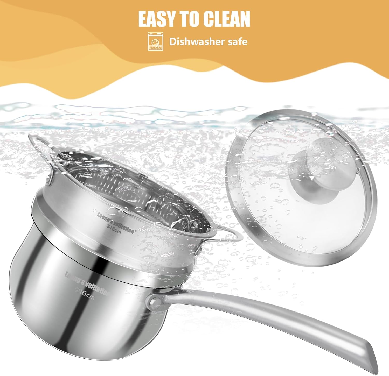 Stainless Steel 23 Quart Pots with Lid