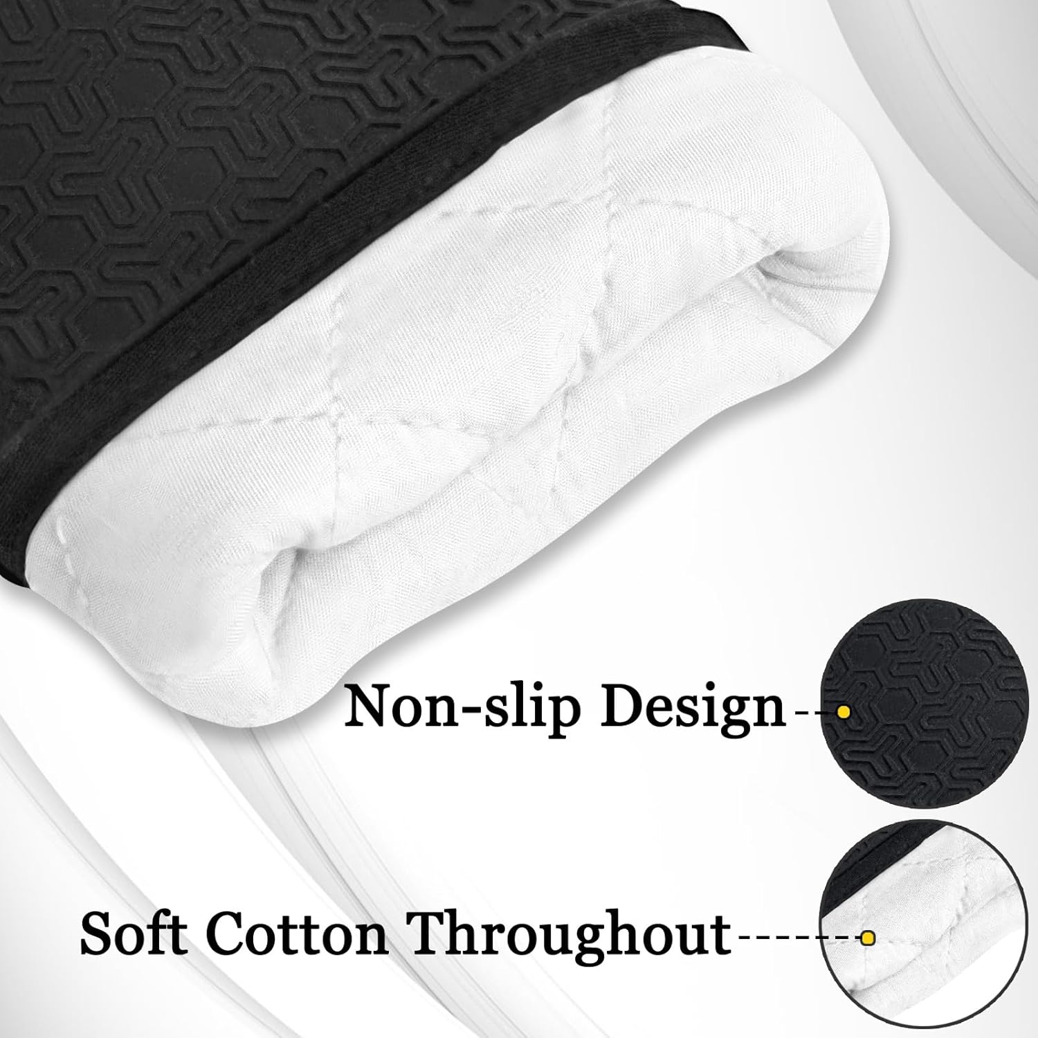 Funnydin Oven Mitts Set - Heat-Resistant Waterproof Kitchen Potholders