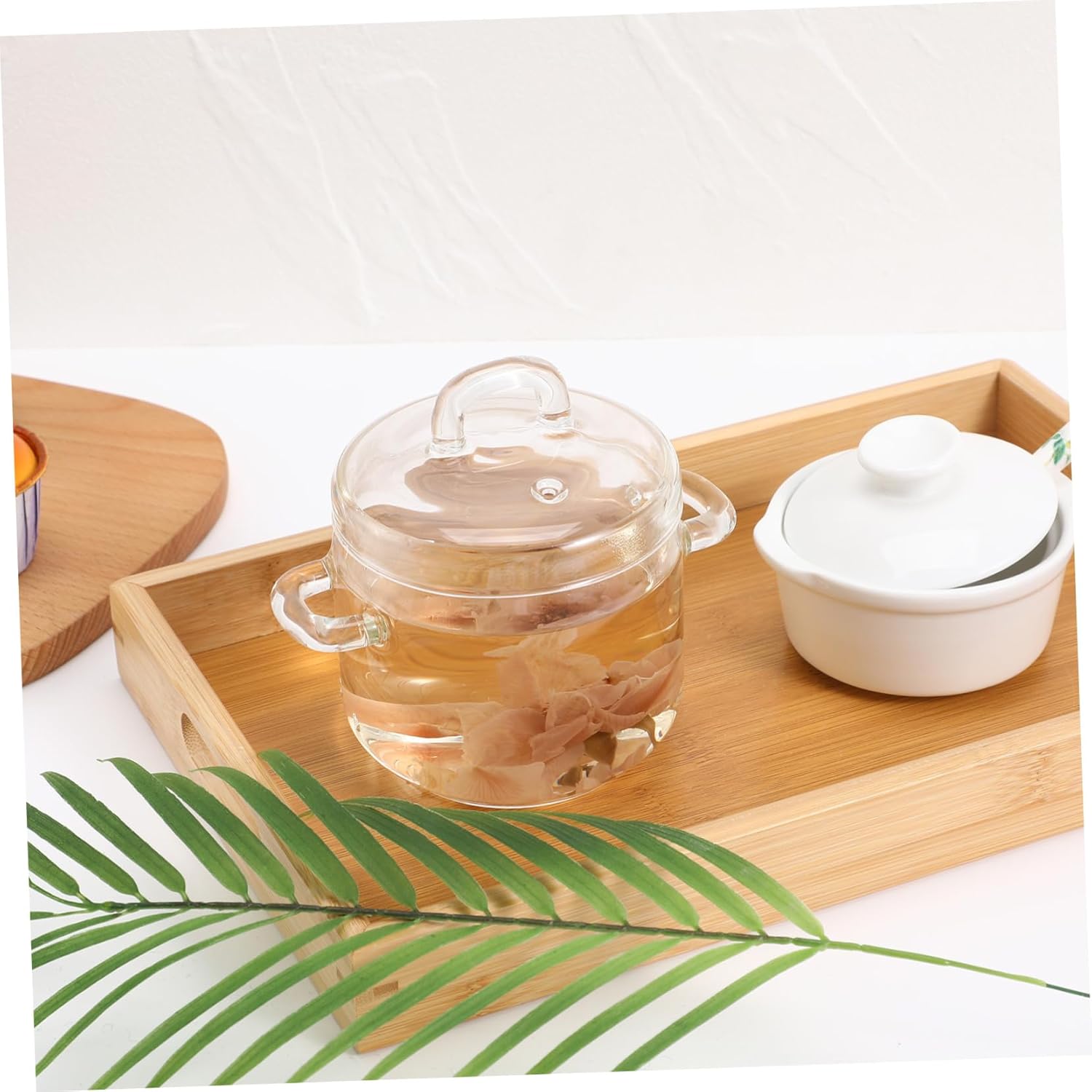 bidsell700ml glass saucepan with lid high-quality- for pasta and other dishes