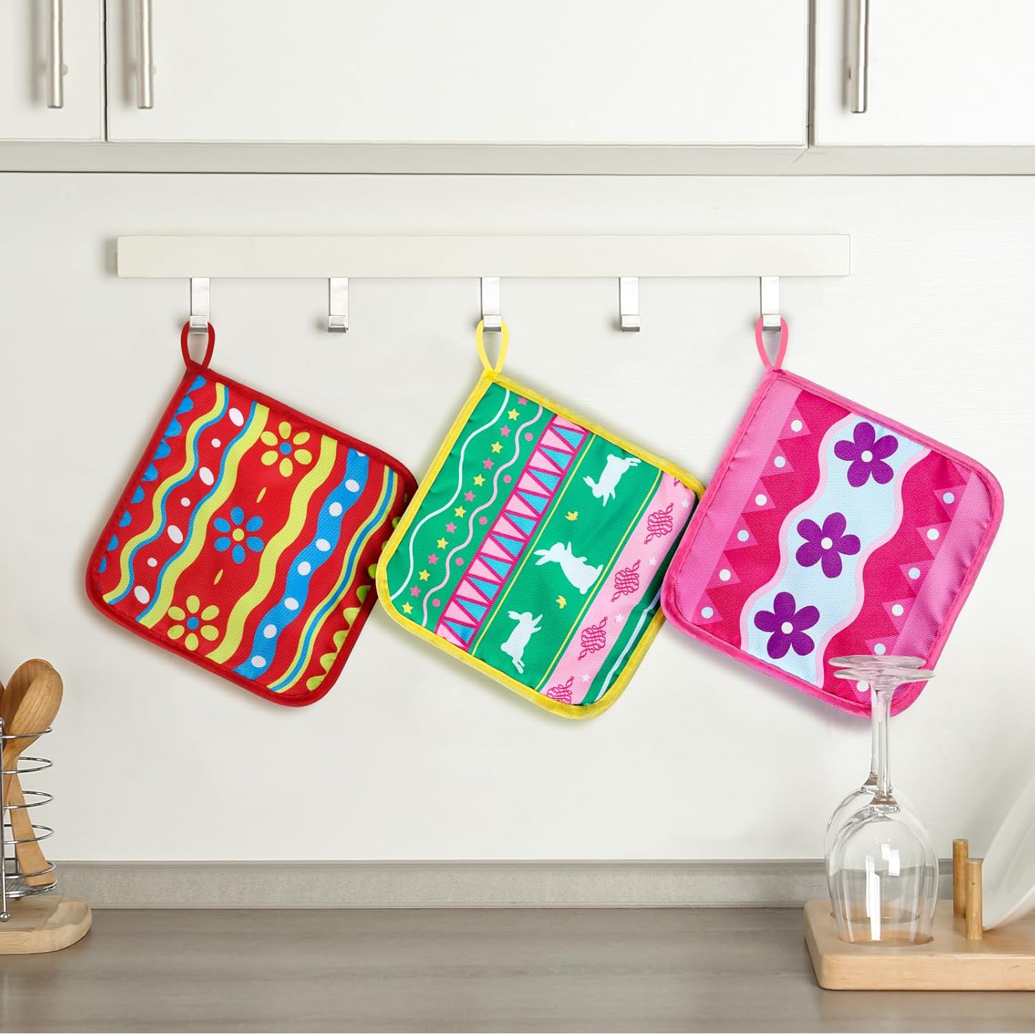 Bencailor 12-Piece Hot Potholders forOven Safe