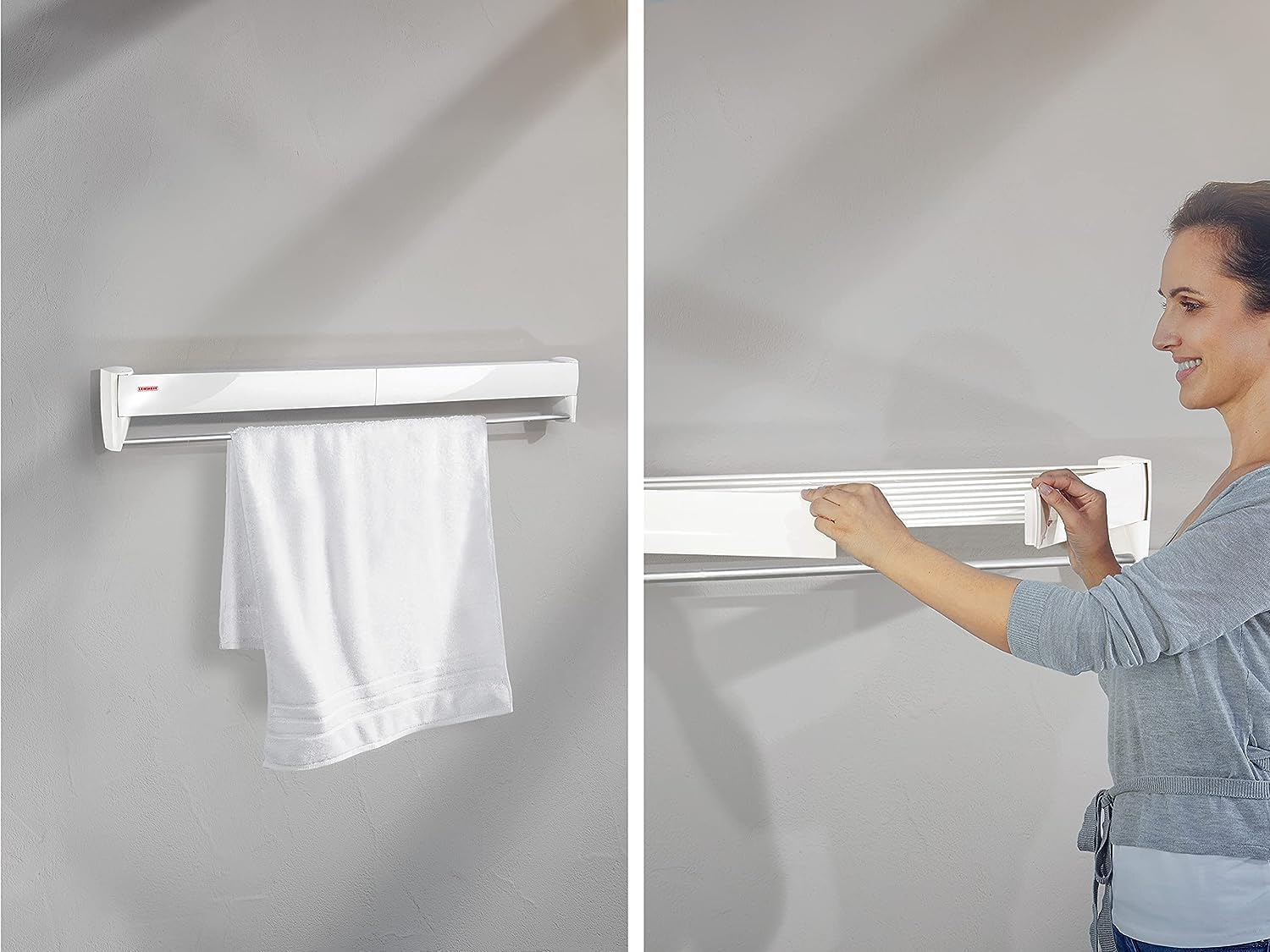 Space-Saving Retractable Clothesline