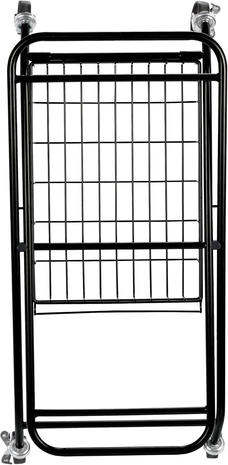 Verona Collapsible Laundry Cart with Basket Black Large 1