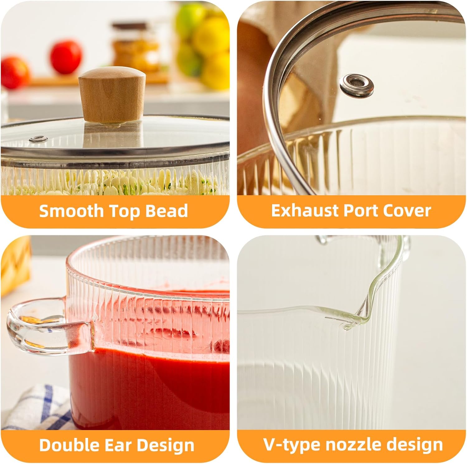 Ergonomic 2-Piece Heat-Resistant Cookware Set