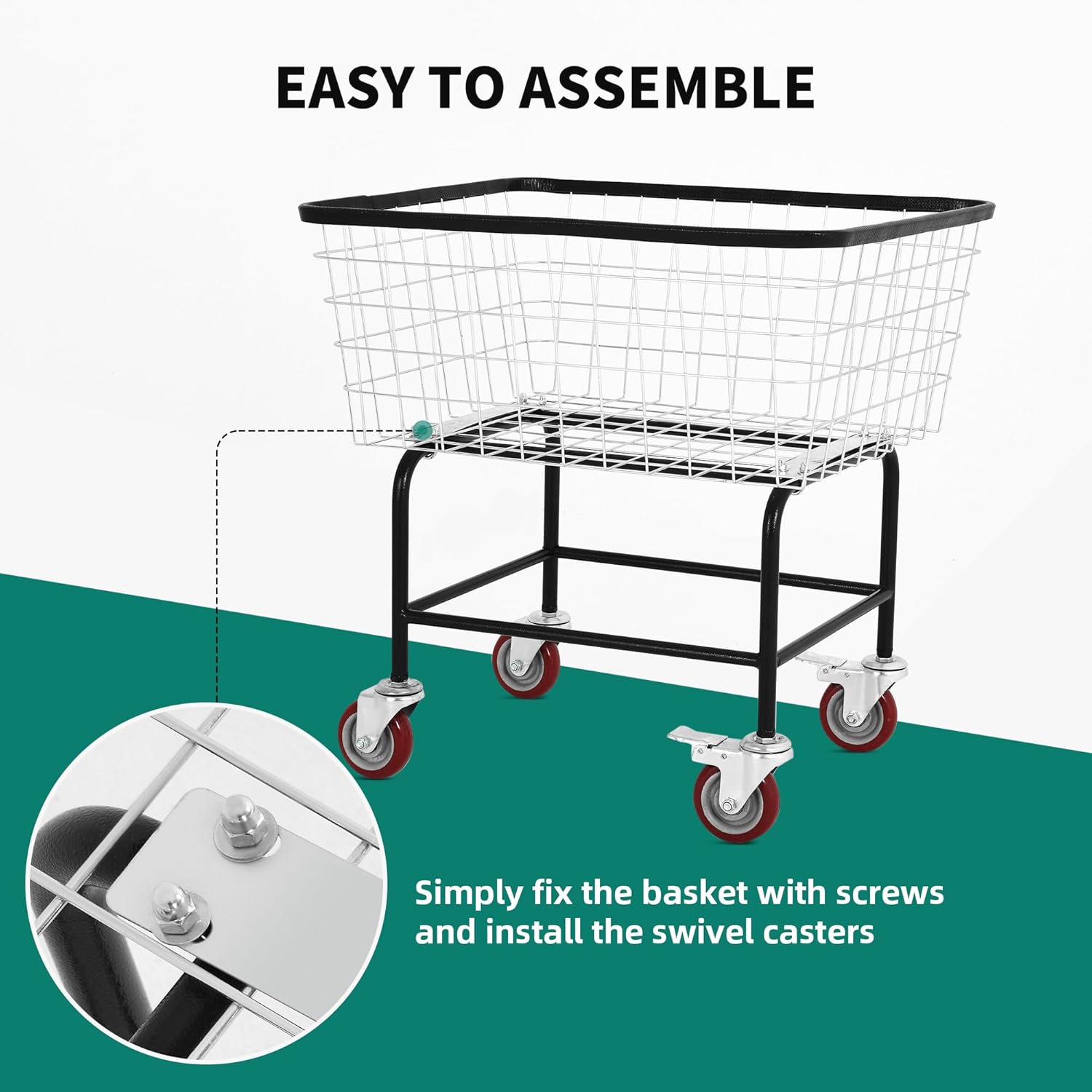 YITAHOME Wire laundry basket Durable Spacey for Home Commercial Use