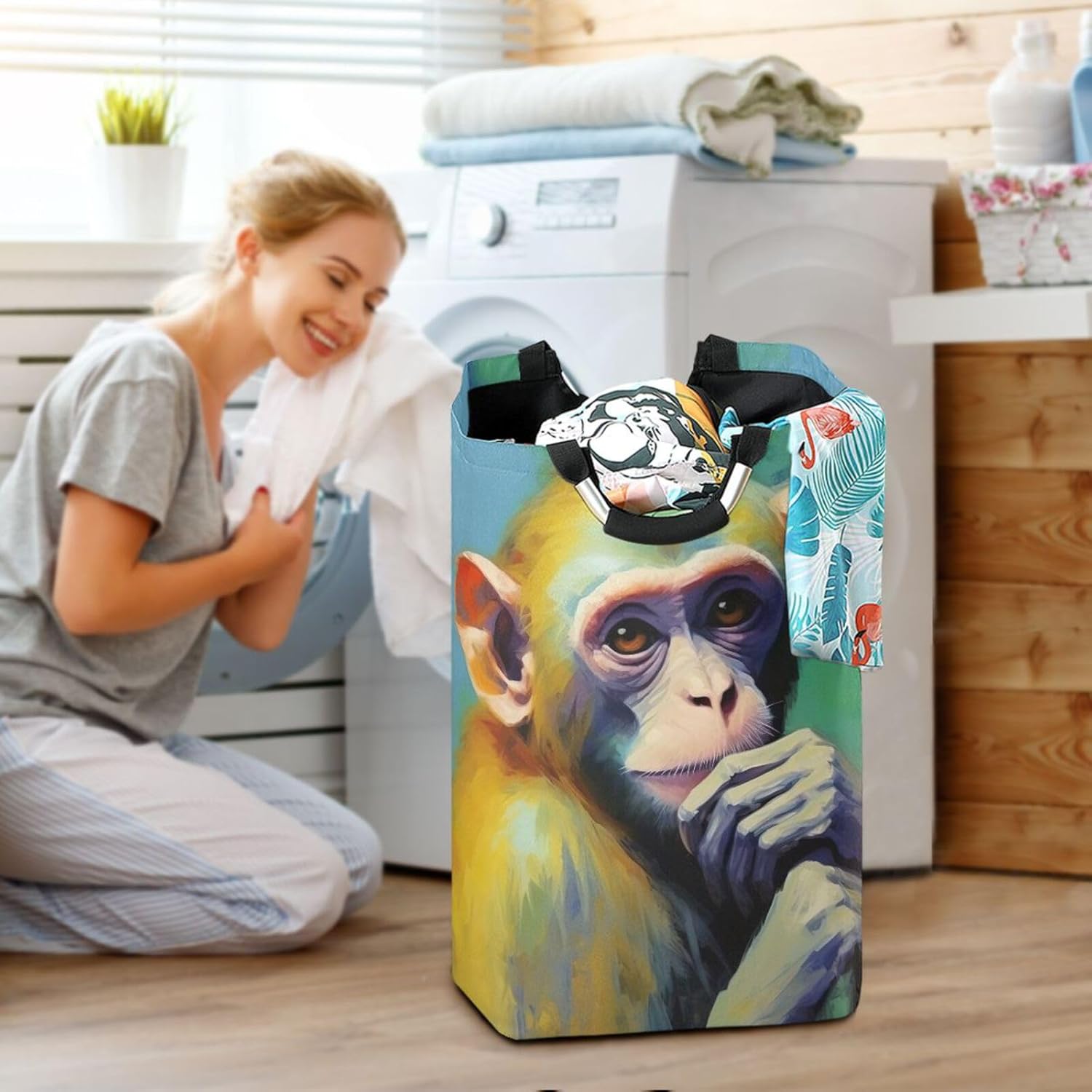 Monkey Laundry Hamper - Waterproof