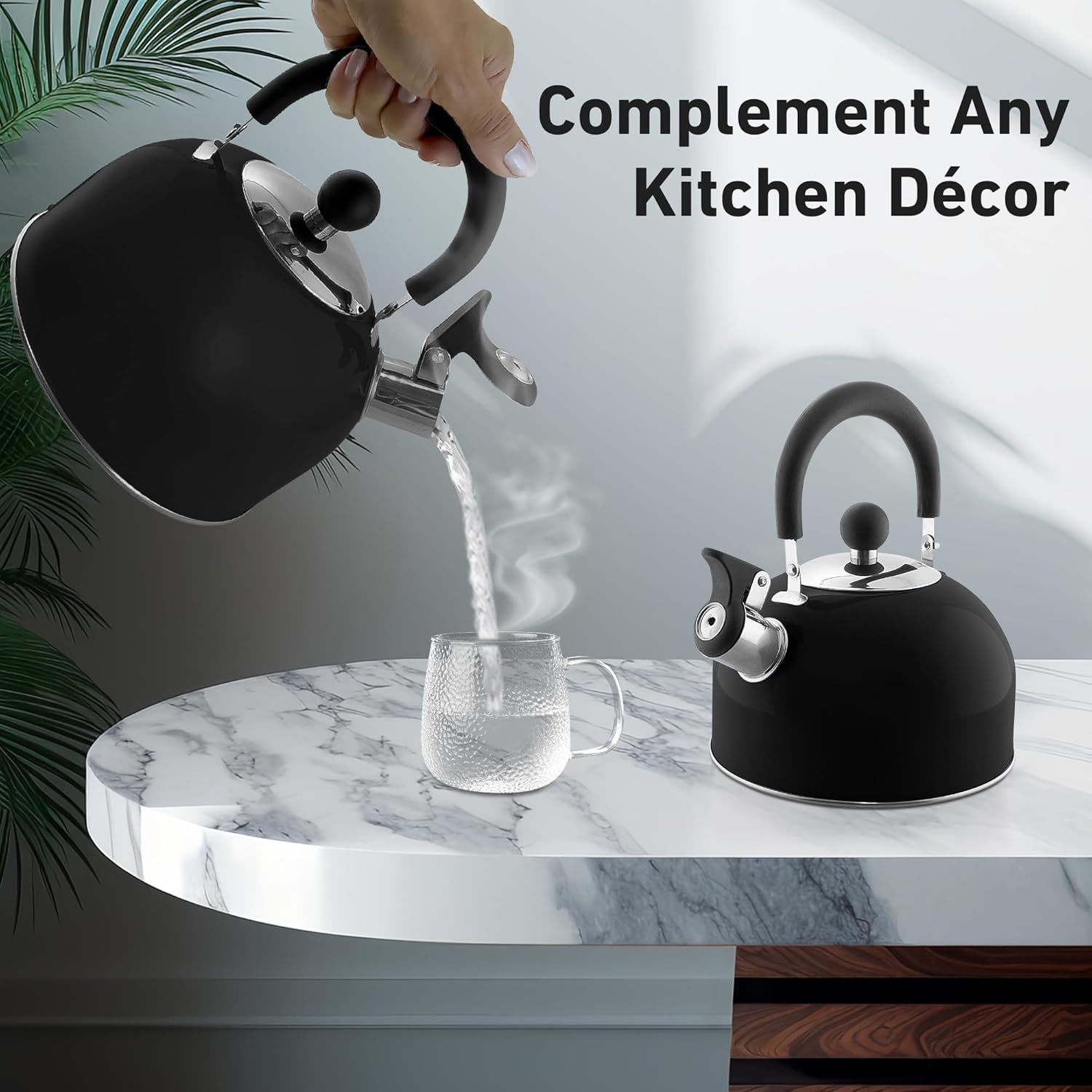 2-Quart Stainless Steel Whistling Tea Kettle
