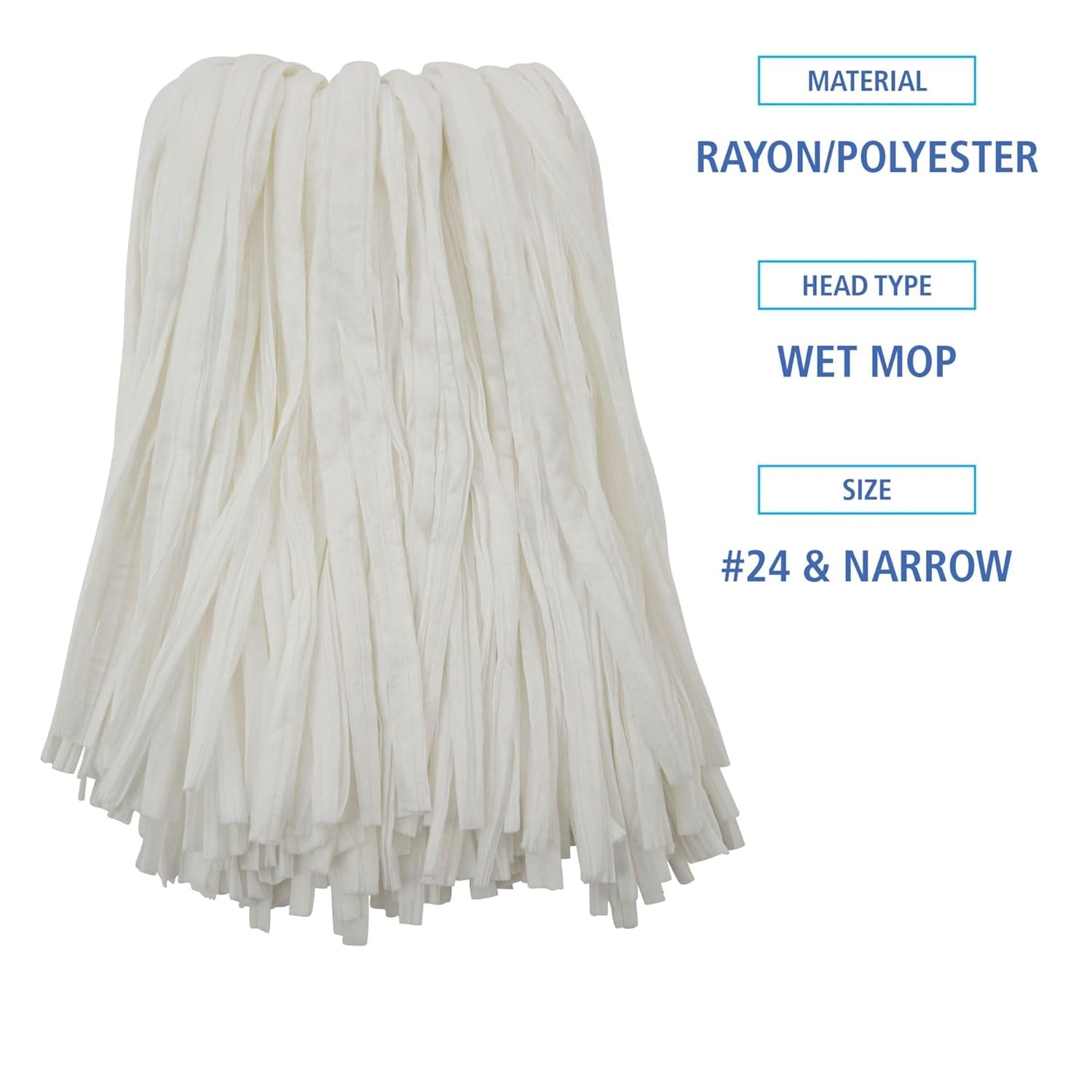 Boardwalk Cut-End Wet Mop Head Ultra-Absorbent Durable Design