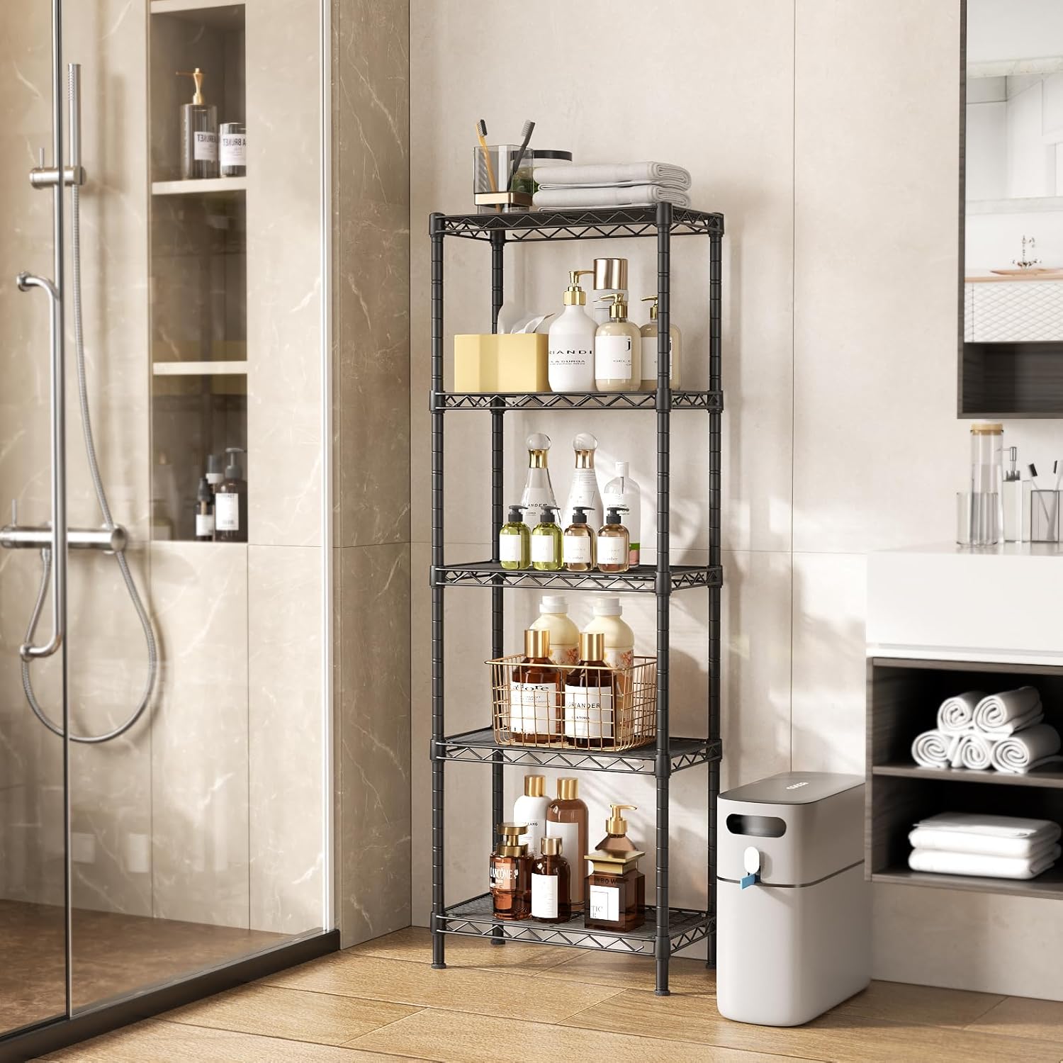 Versatile 5-Tier Adjustable Shelf