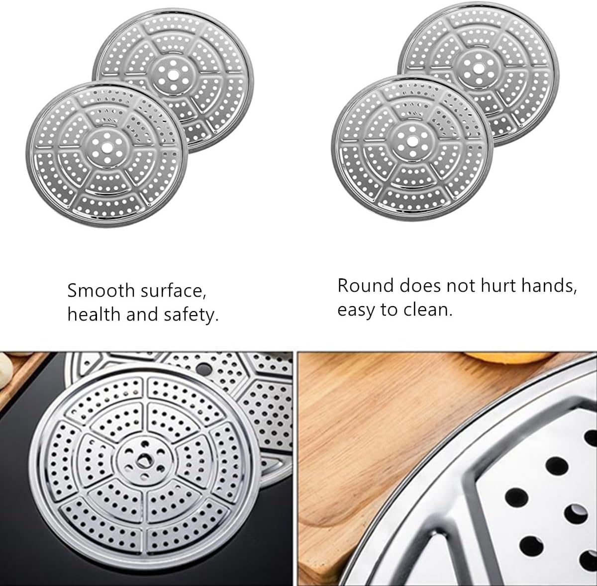 Stainless-Steel Pressure Cooker Canner Rack 4PCS Set