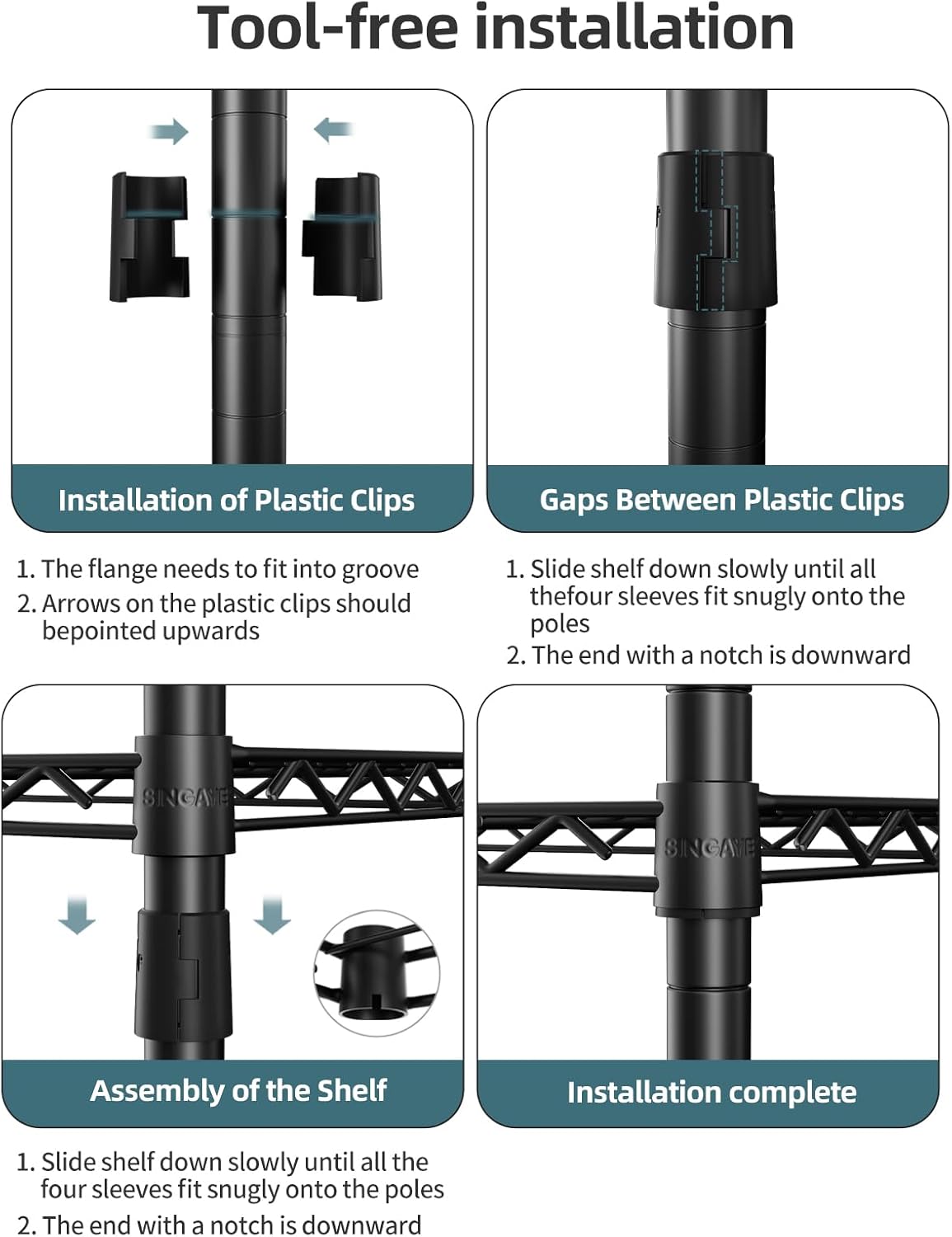 Versatile 5-Tier Adjustable Shelf