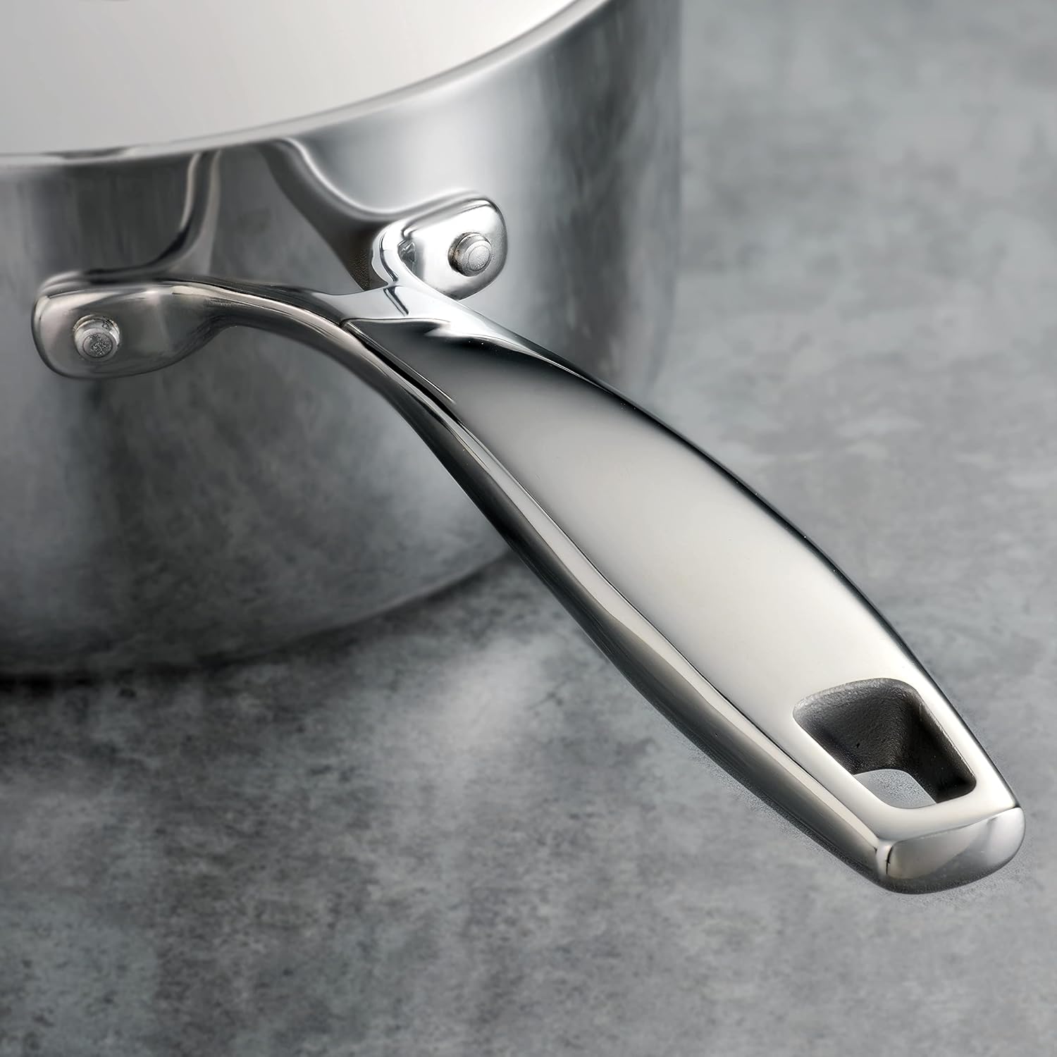 Tramontina Tri-Ply Clad Stainless Steel 4-Quart Sauce Pan with Lid