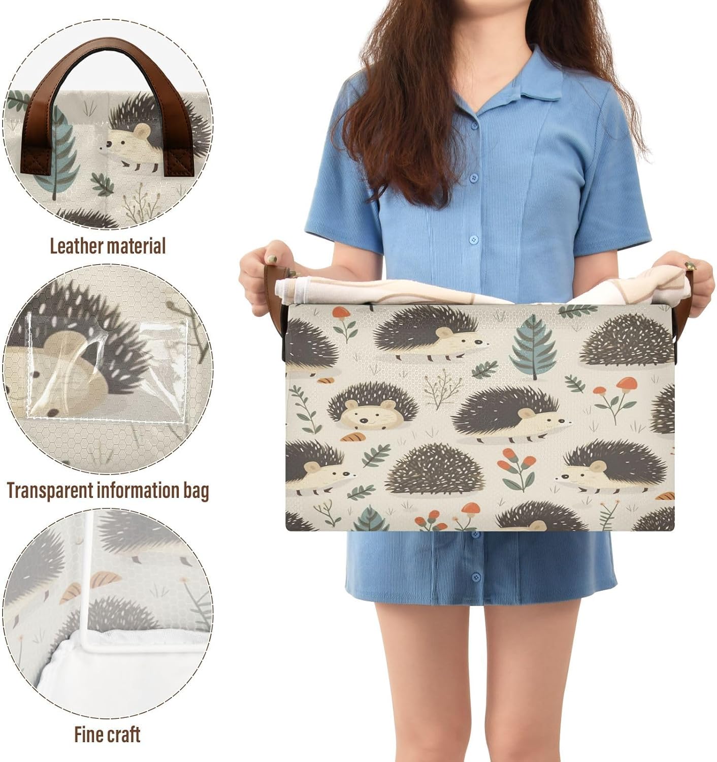 Stylish and Durable Hedgehog Storage Basket