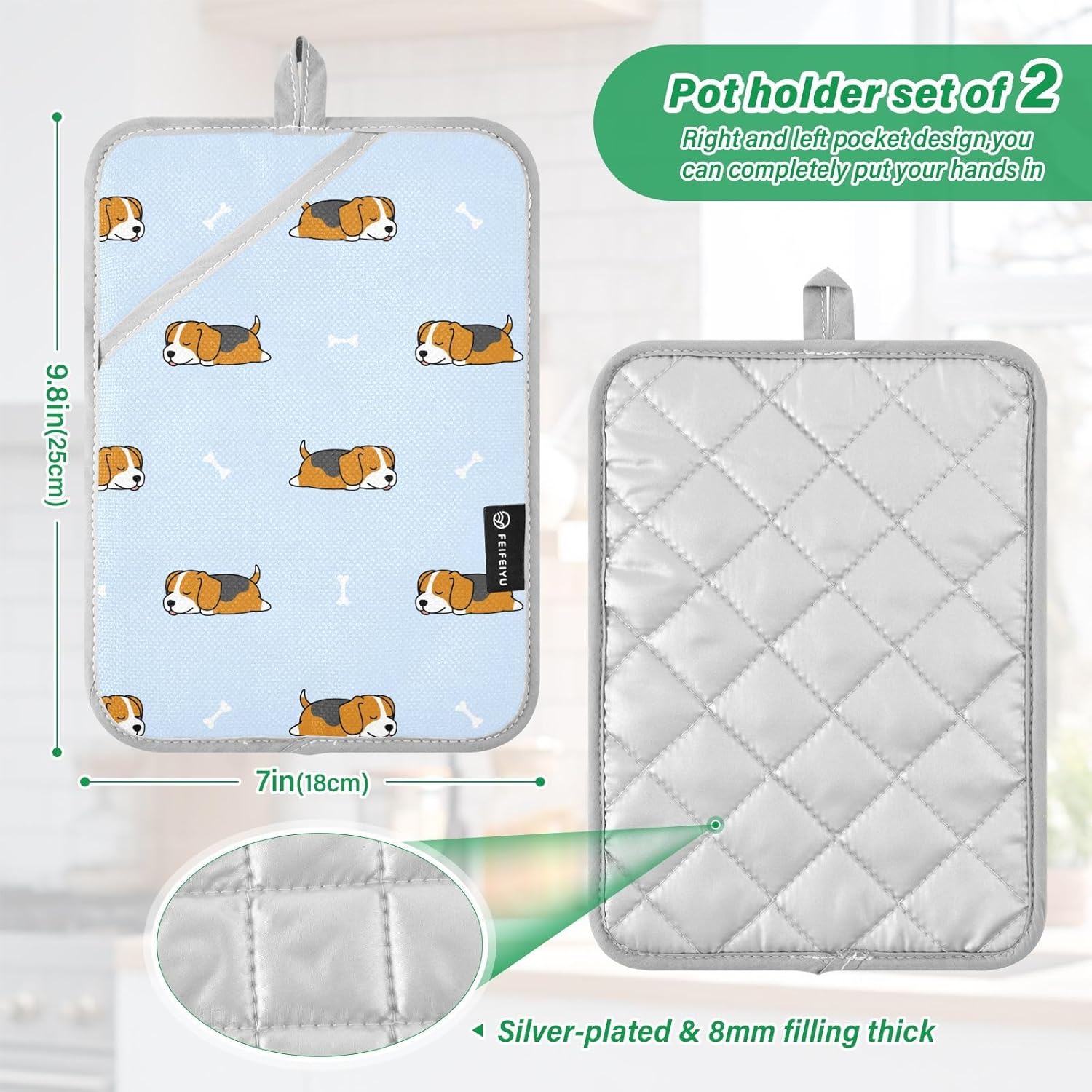 Paw-Safe Heat-Resistant Potholder for Dogs Durable and Safer