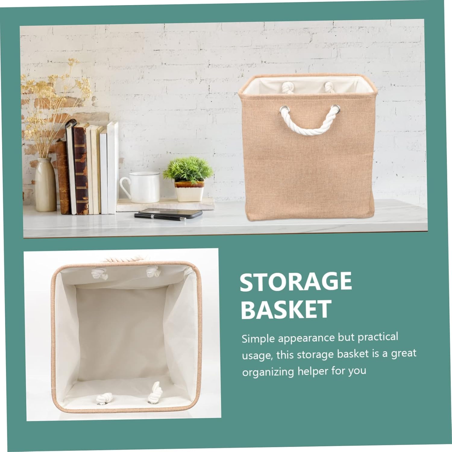 Cabilock Modern Minimalist Storage Basket for Laundry Use
