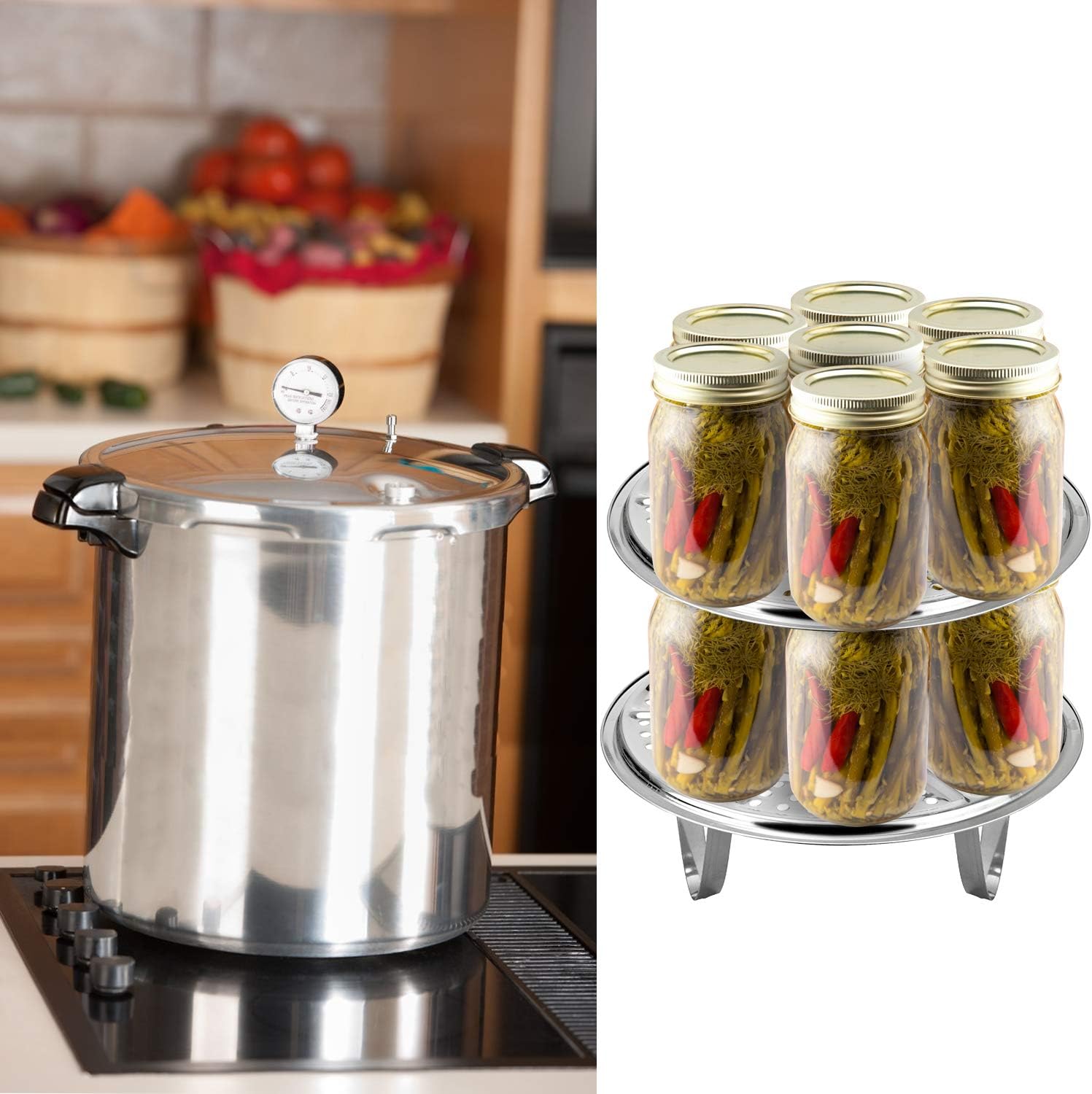 Palksky 11-Inch Canning Rack Set 2-Pack with Detachable Legs