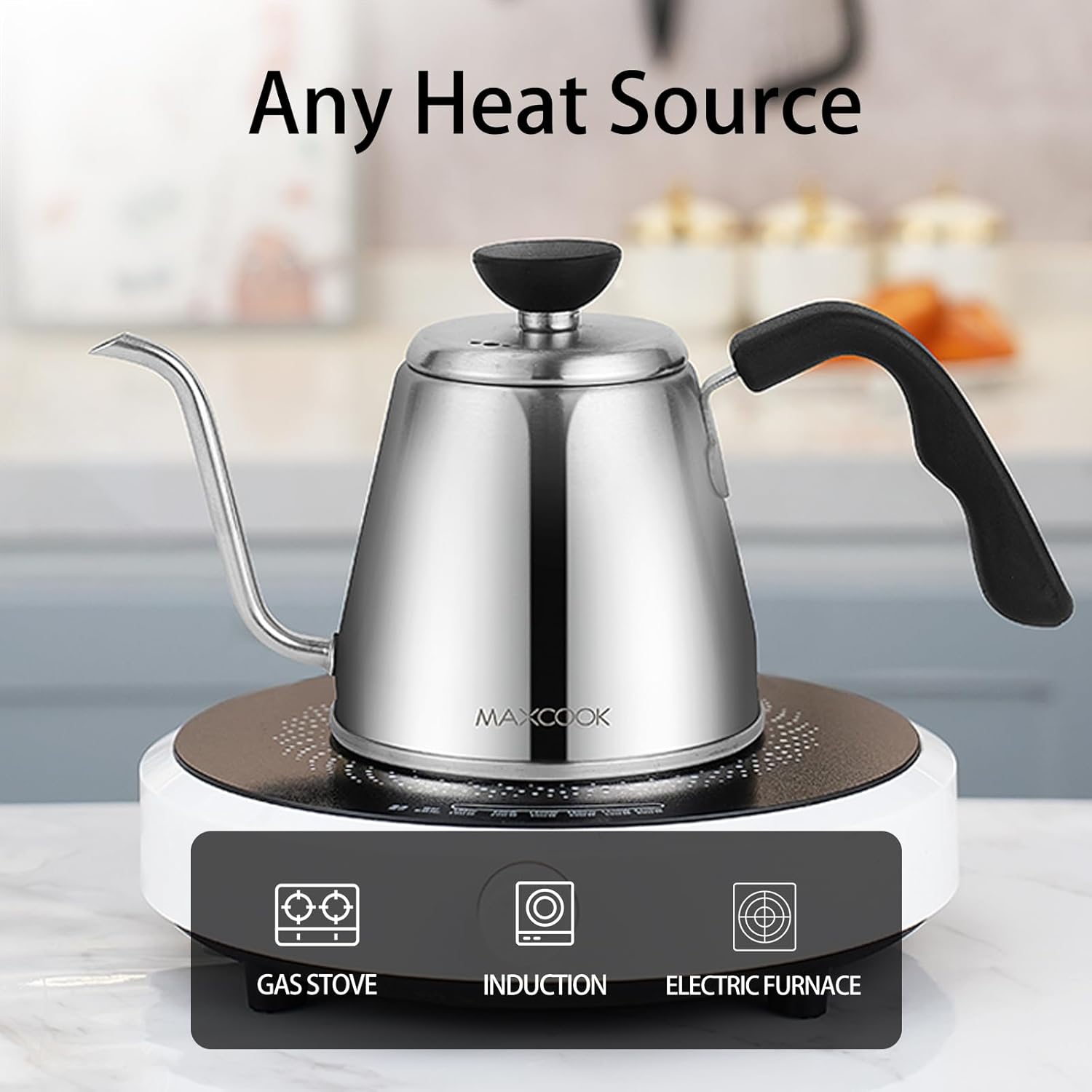 MAXCOOK Gooseneck Coffee Kettle for Home Travel