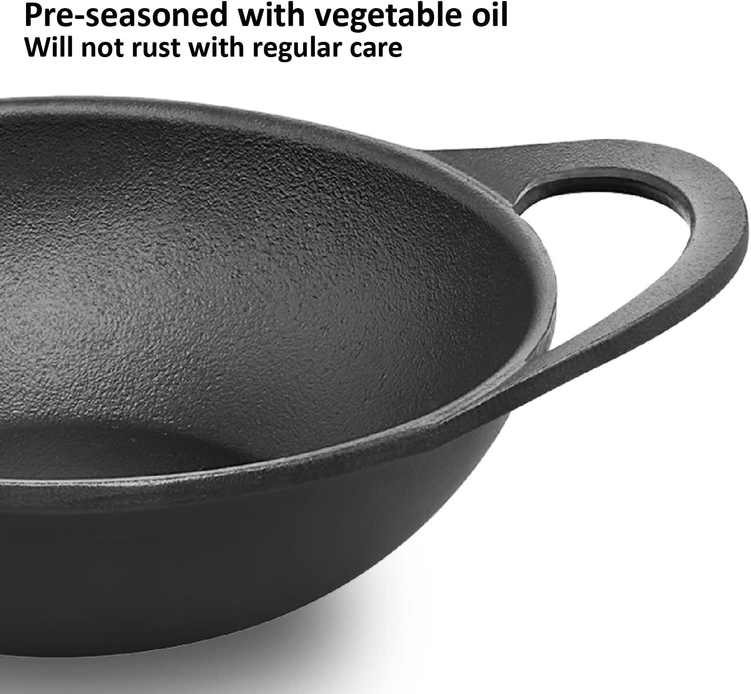 HAWKINS Futura 2L Cast Iron Kadhi Nonstick for Perfect Cooks