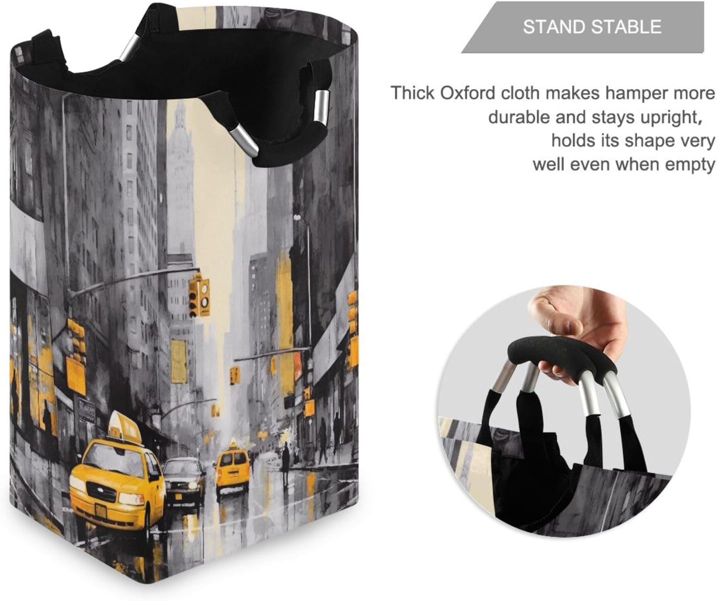 Kigai Collapsible Laundry Basket with Handles - Large Waterproof Organizer for artery