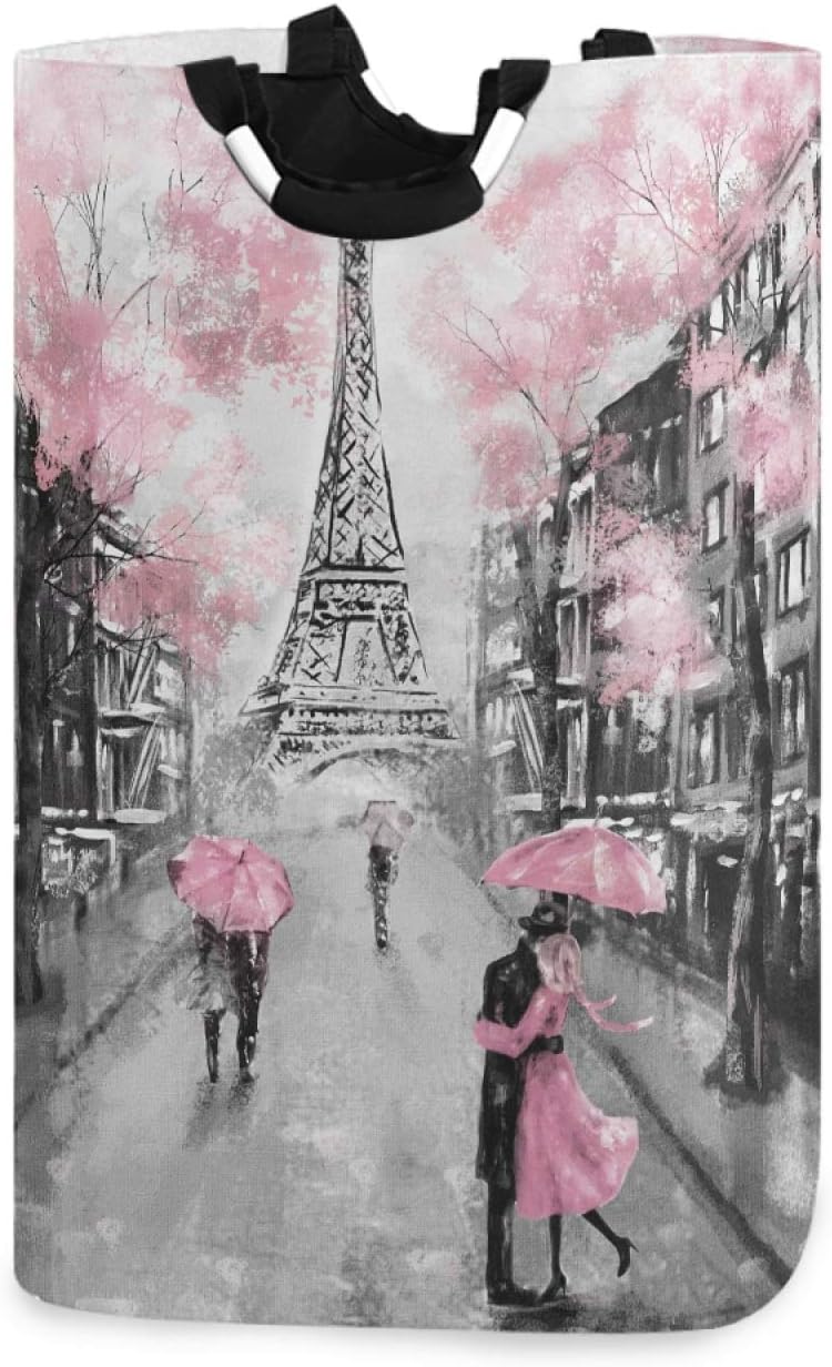 ALAZA Paris Eiffel Tower Laundry Hamper Basket