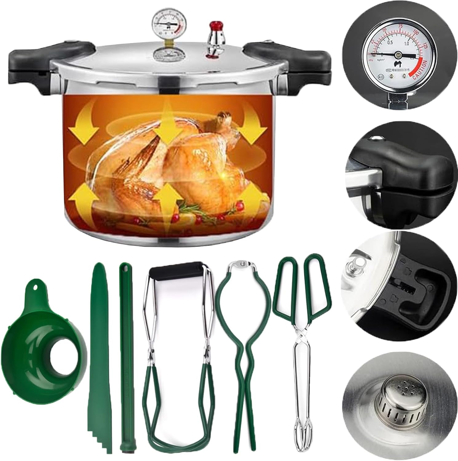 25 Quart Pressure Canner Cooker