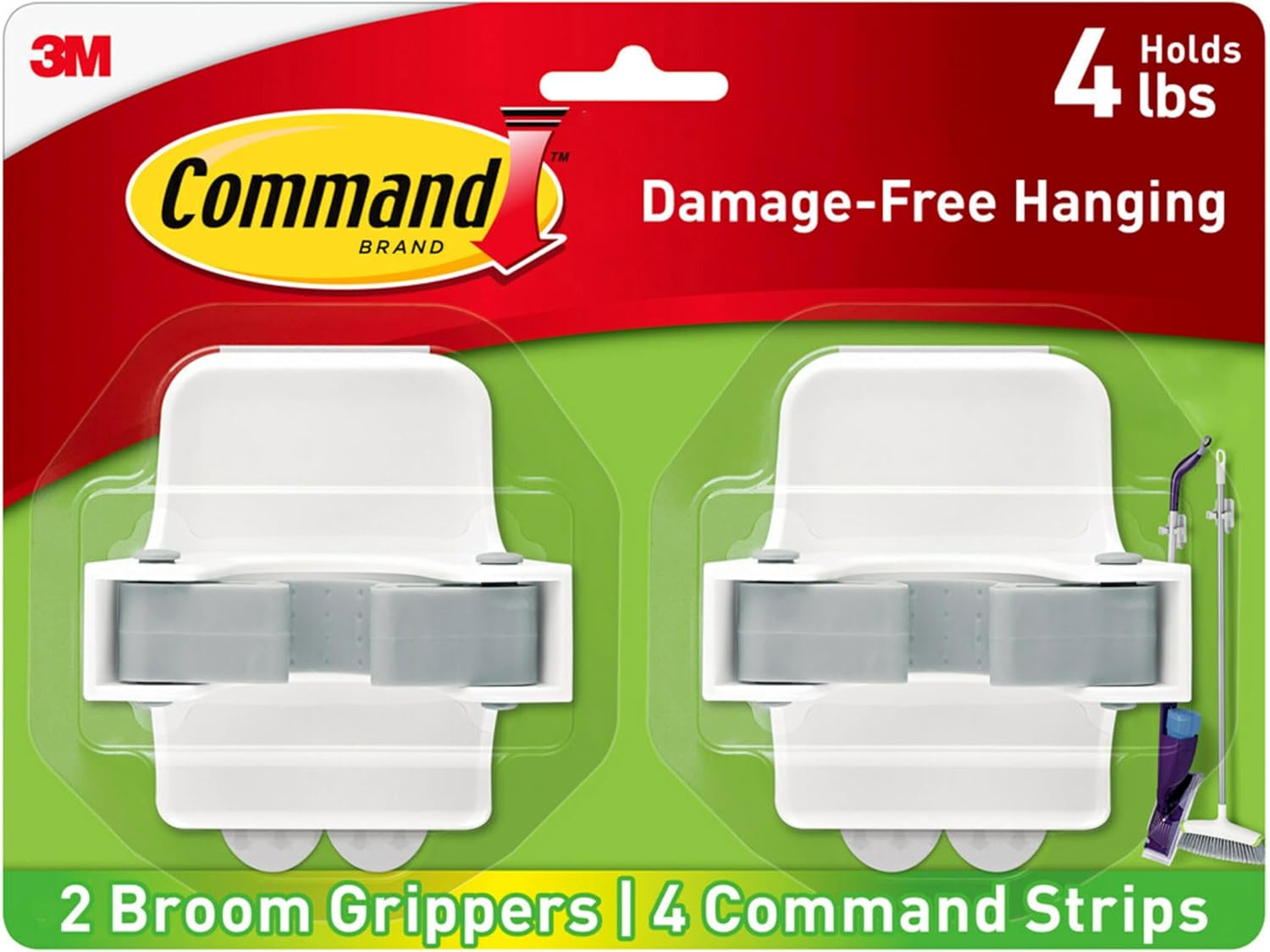 Command Broom Mop Organizer