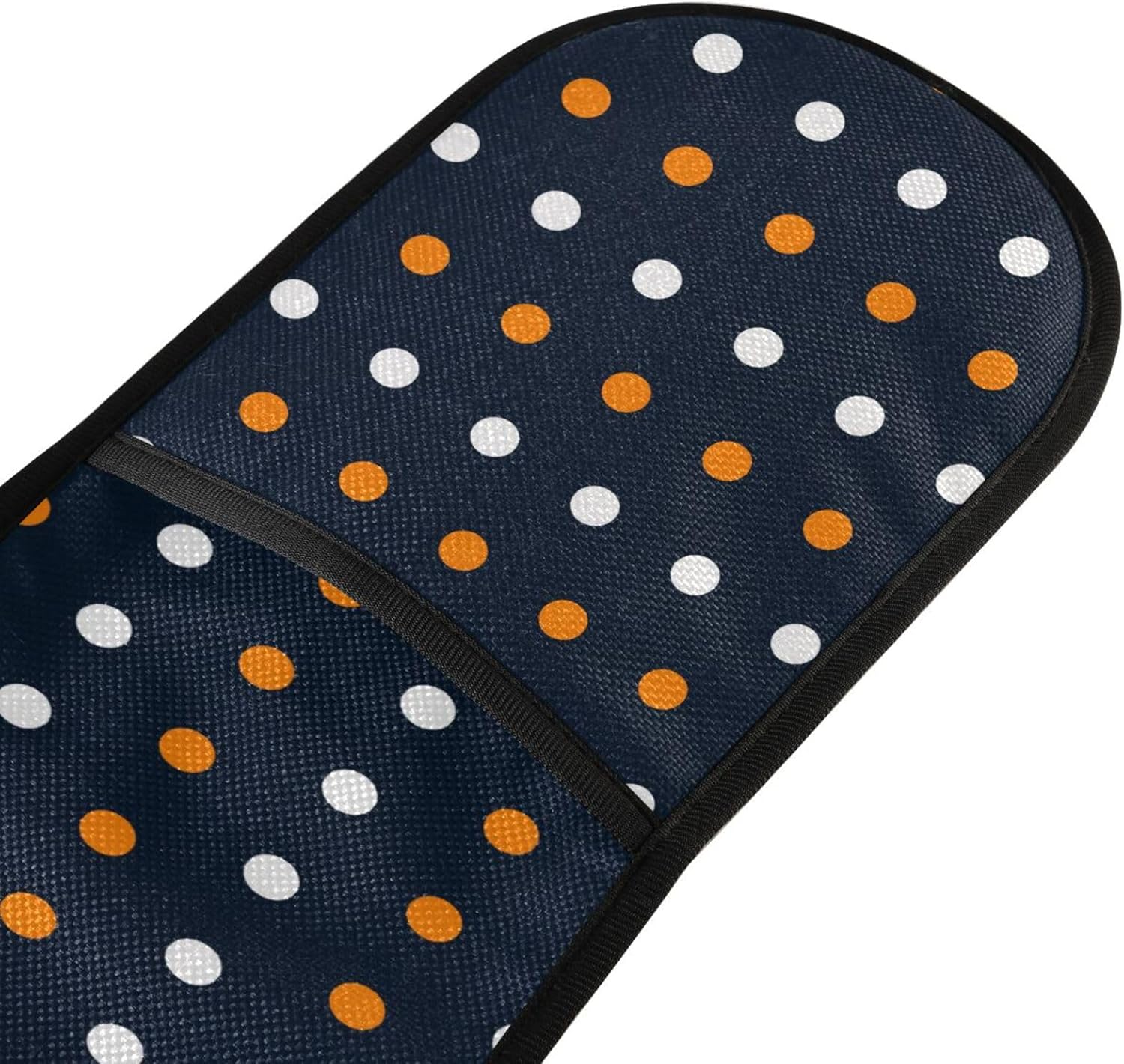Double Oven Mitts Halloween Orange Heat-Resistant Glove for Kitchen Use