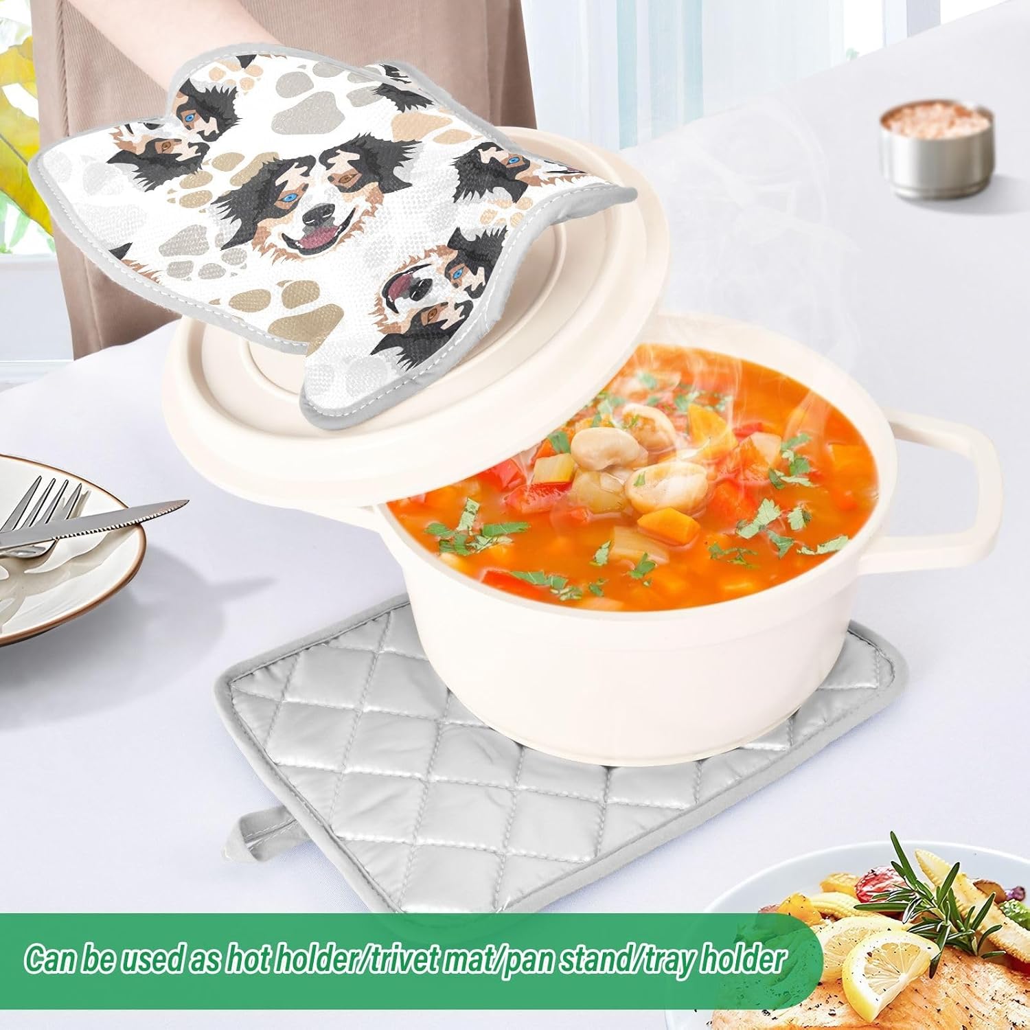 Potholder Australian Shepherd Dual Use
