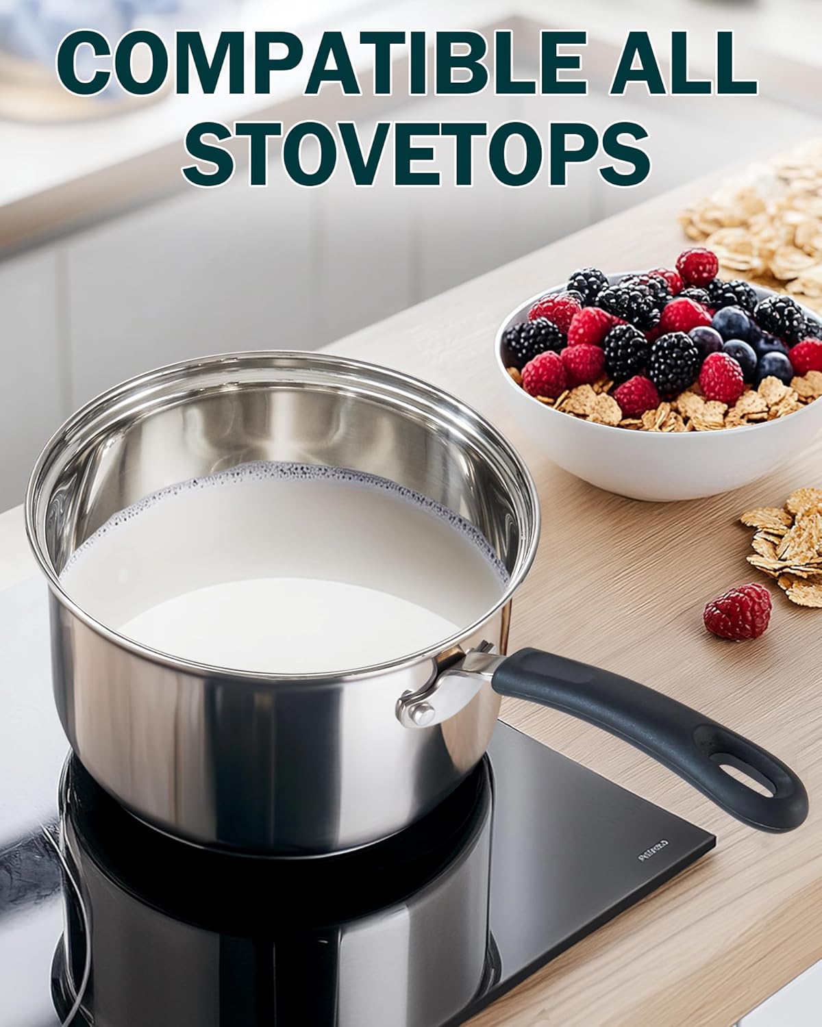 2-Quart Long Handle Double Boiler