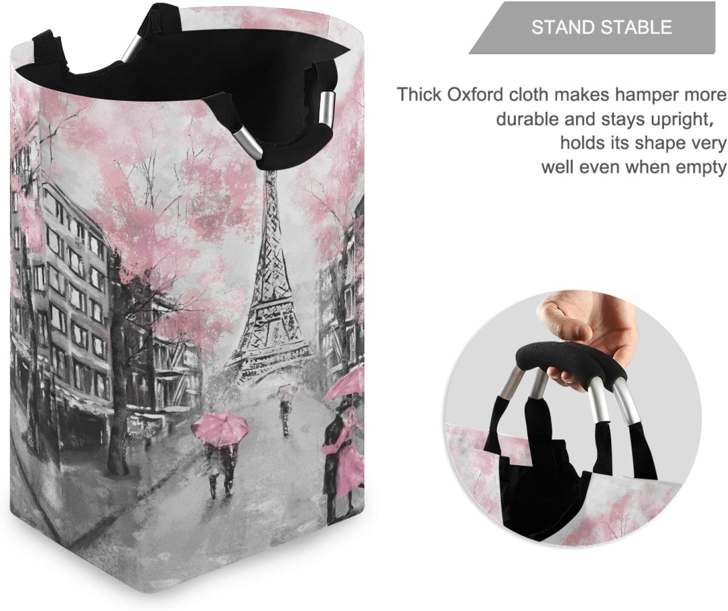 ALAZA Paris Eiffel Tower Laundry Hamper Basket