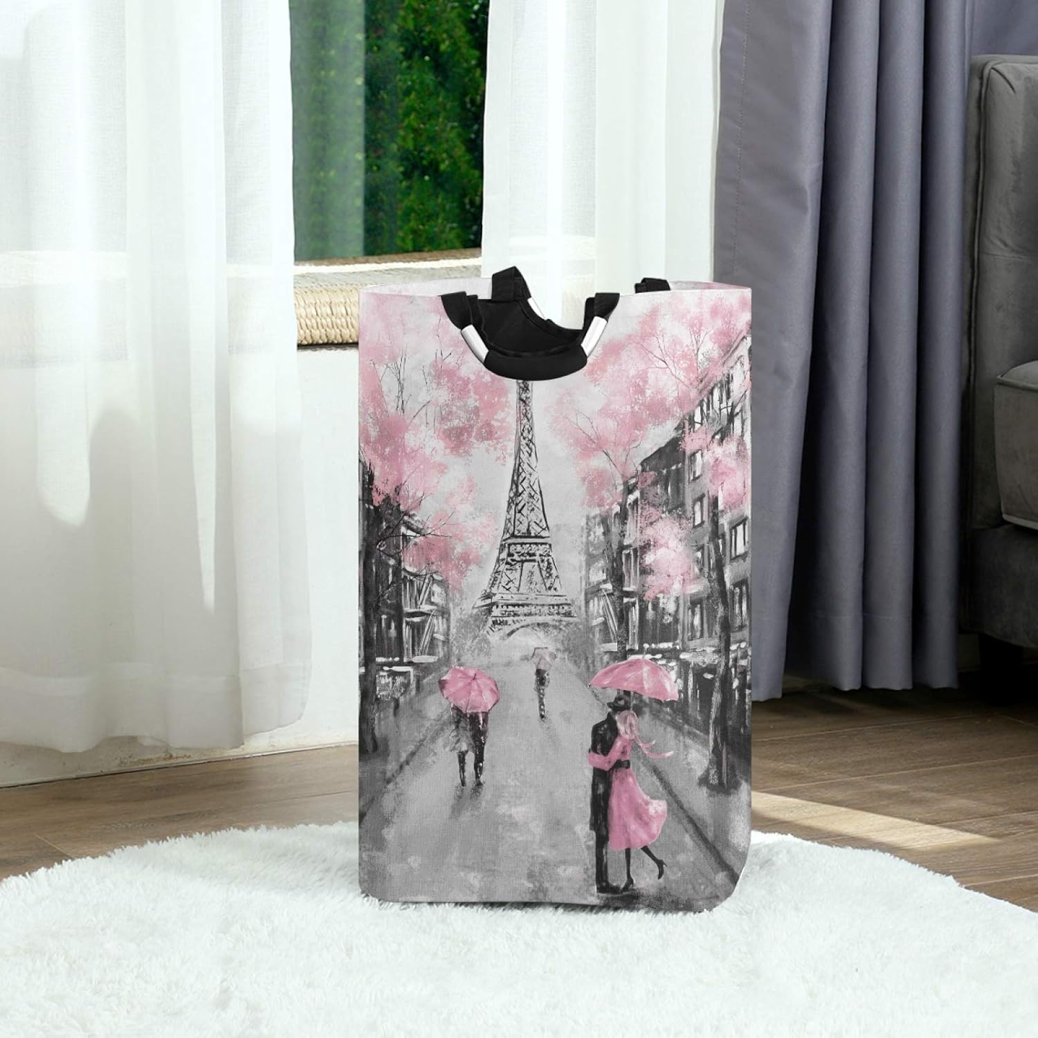 ALAZA Paris Eiffel Tower Laundry Hamper Basket