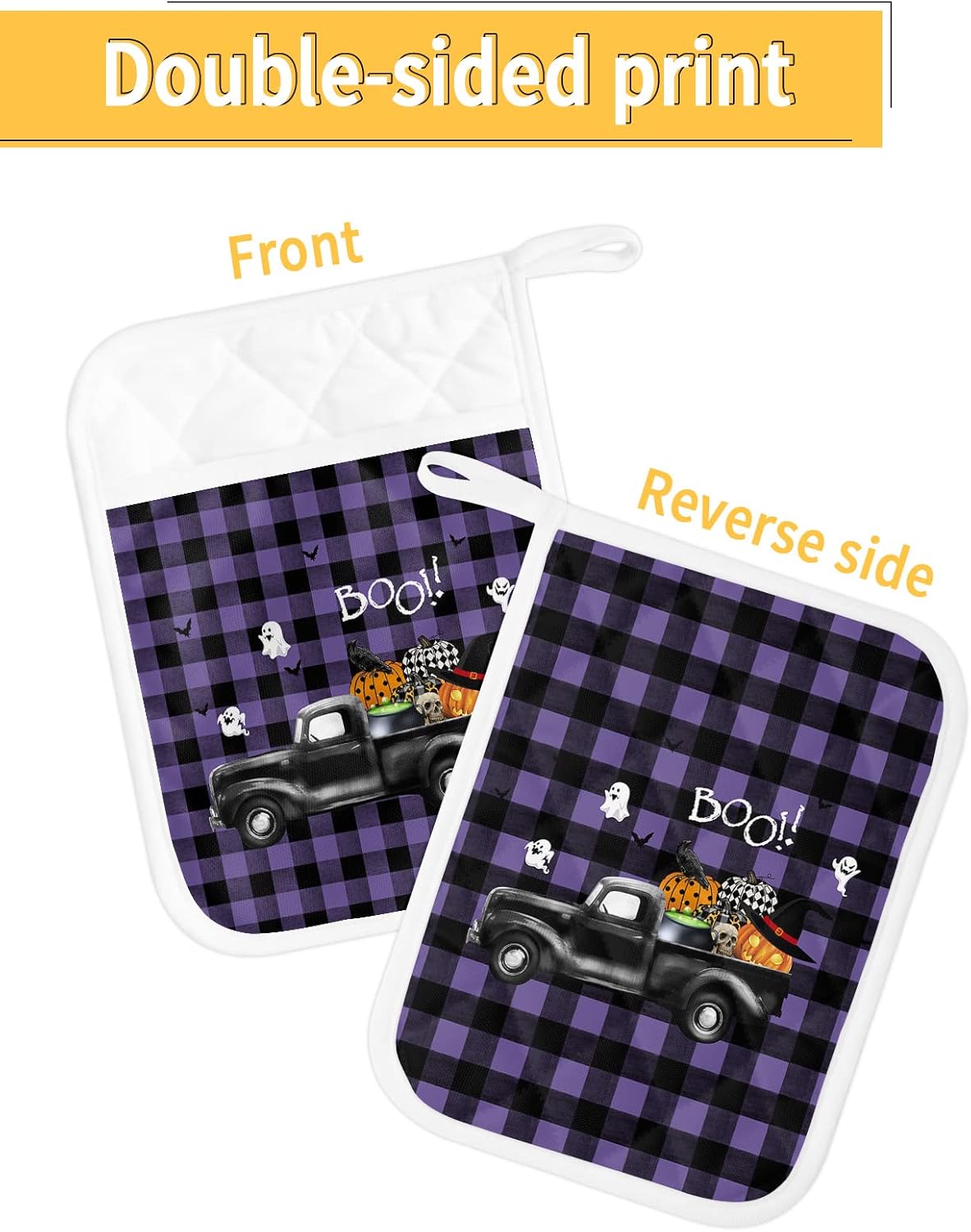 Halloween Trick or Treat Potholders