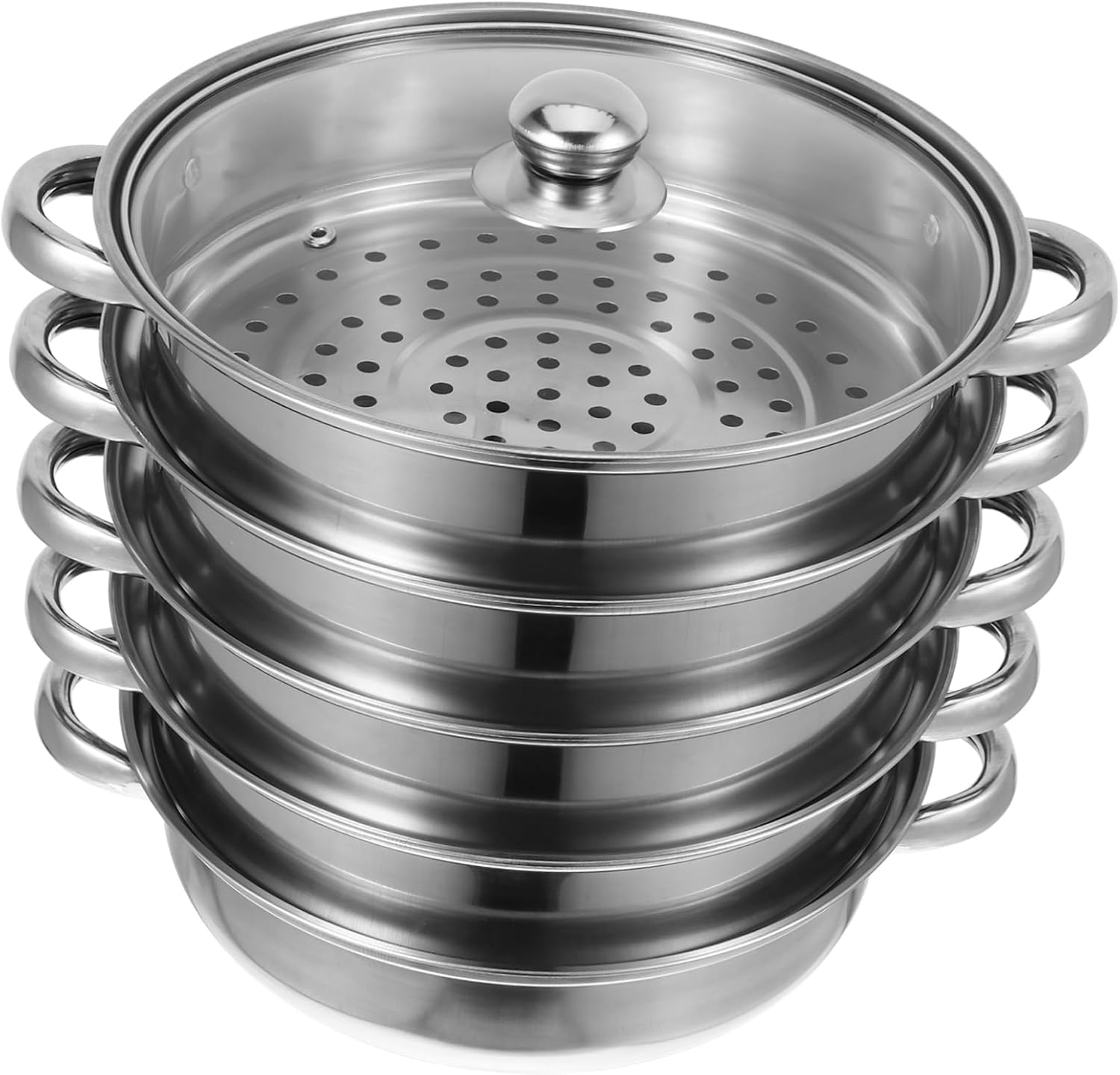 Versatile Stock Pot with Steamer Basket for Cooking Pasta More