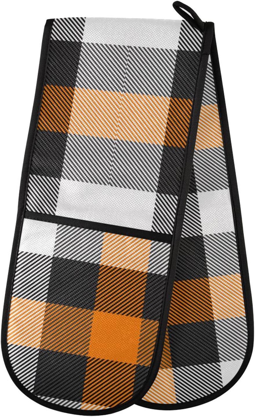 Halloween Spooktacular Oven Mitts Heat-Resistant Durable Pockets