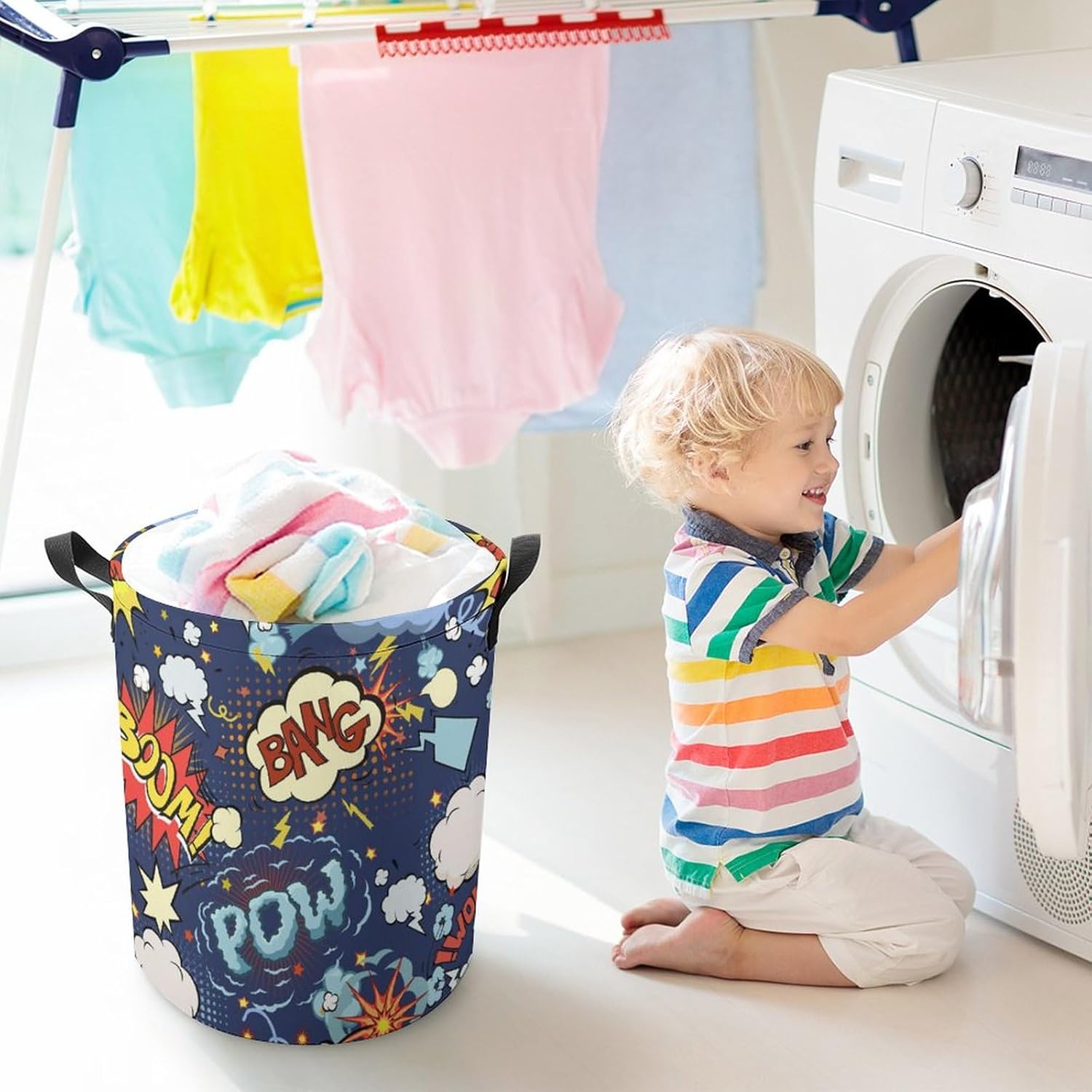 City Wars Superheroes Rise - Funny Foldable Laundry Basket