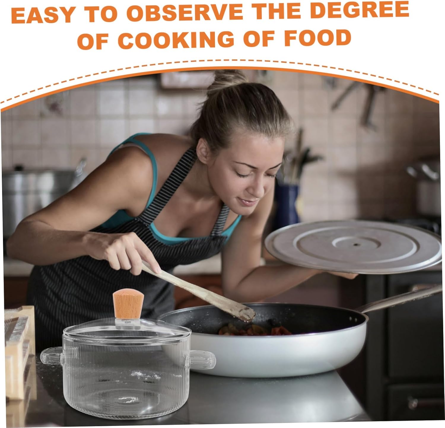 Luxshiny 2-Piece Glass Cookware Set