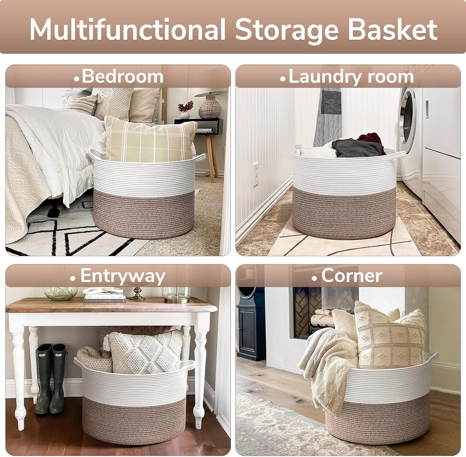 Goodpick Multi-Purpose Large Storage Basket 83L Space-Saving