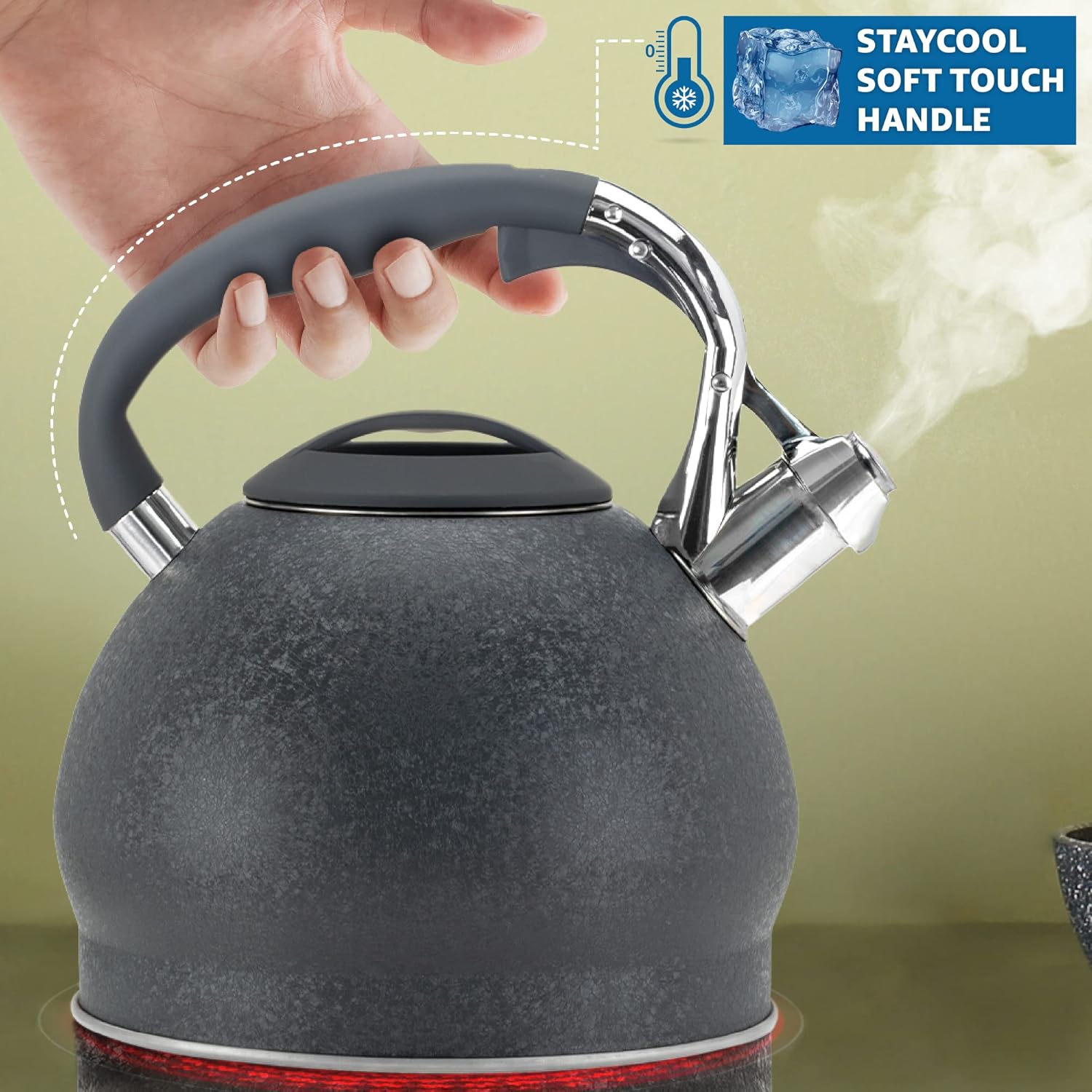Priority Chef 1810 Steel Tea Kettle