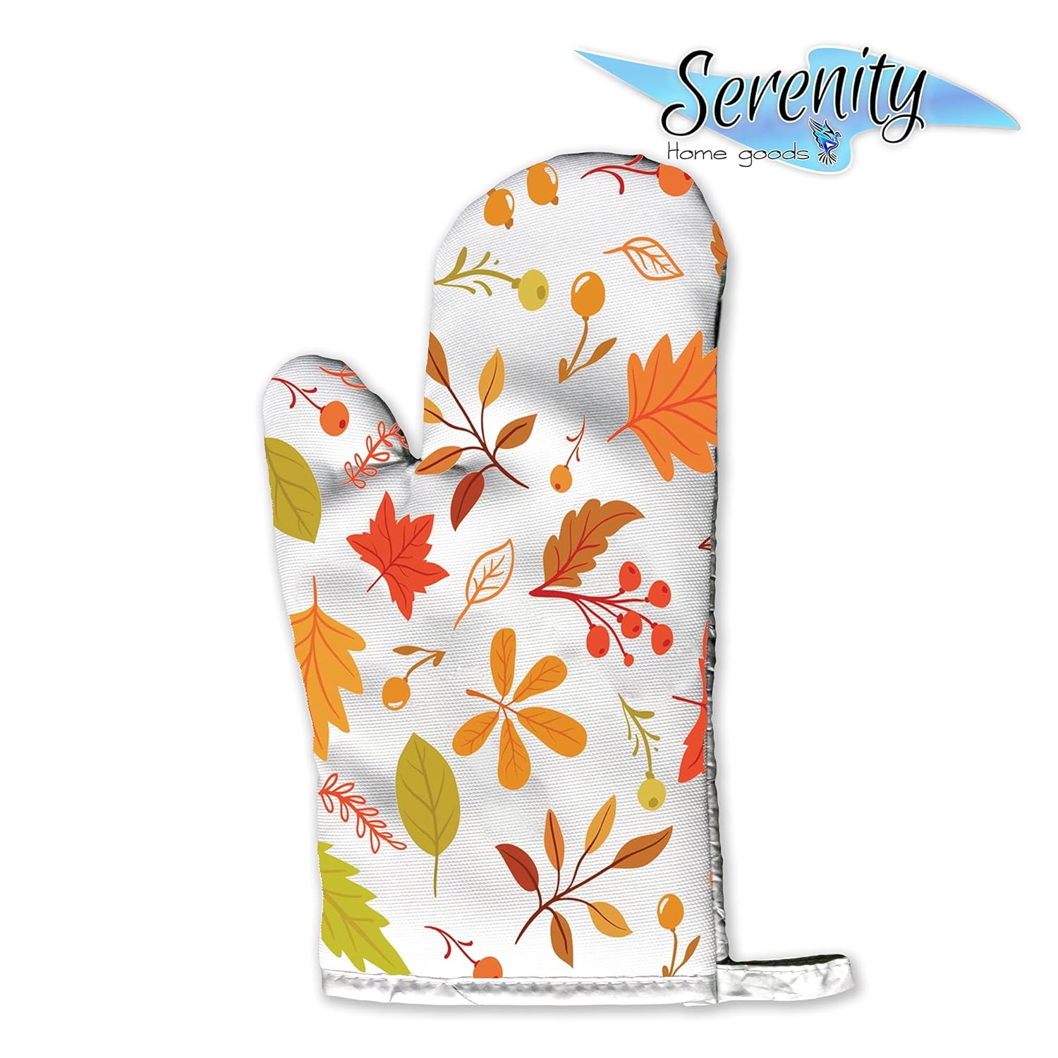 Decorative Cloth Oven Mitt Pot Holder Set Autumn Halloween