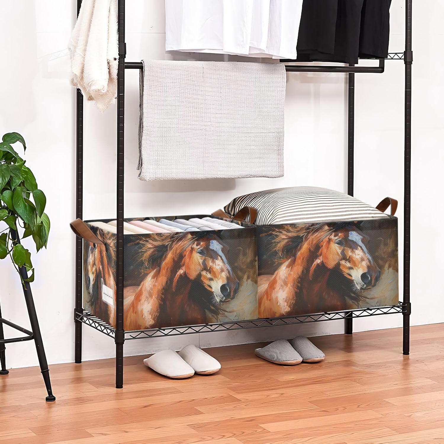 Collapsible Horse Storage Basket