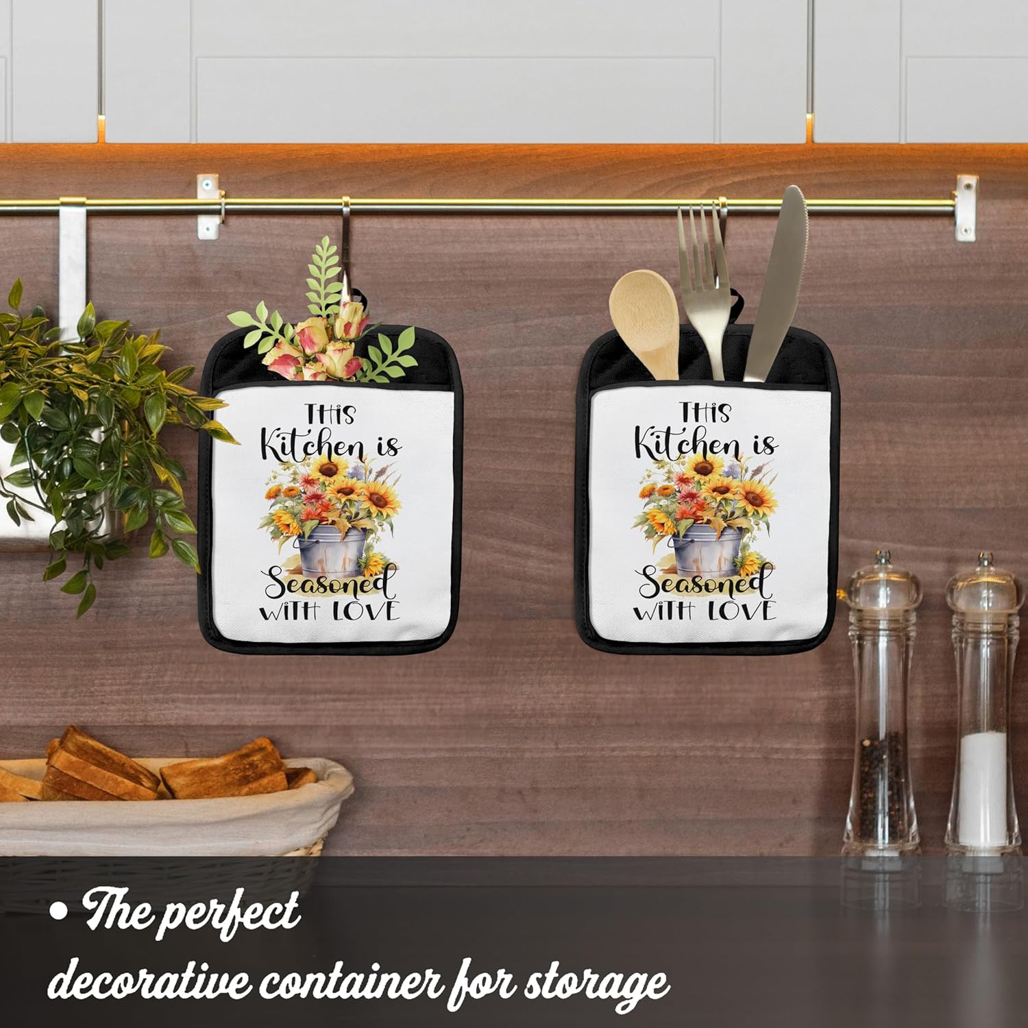 This Kitchen is Seasoned with Love Heat-Resistant Pot Holder