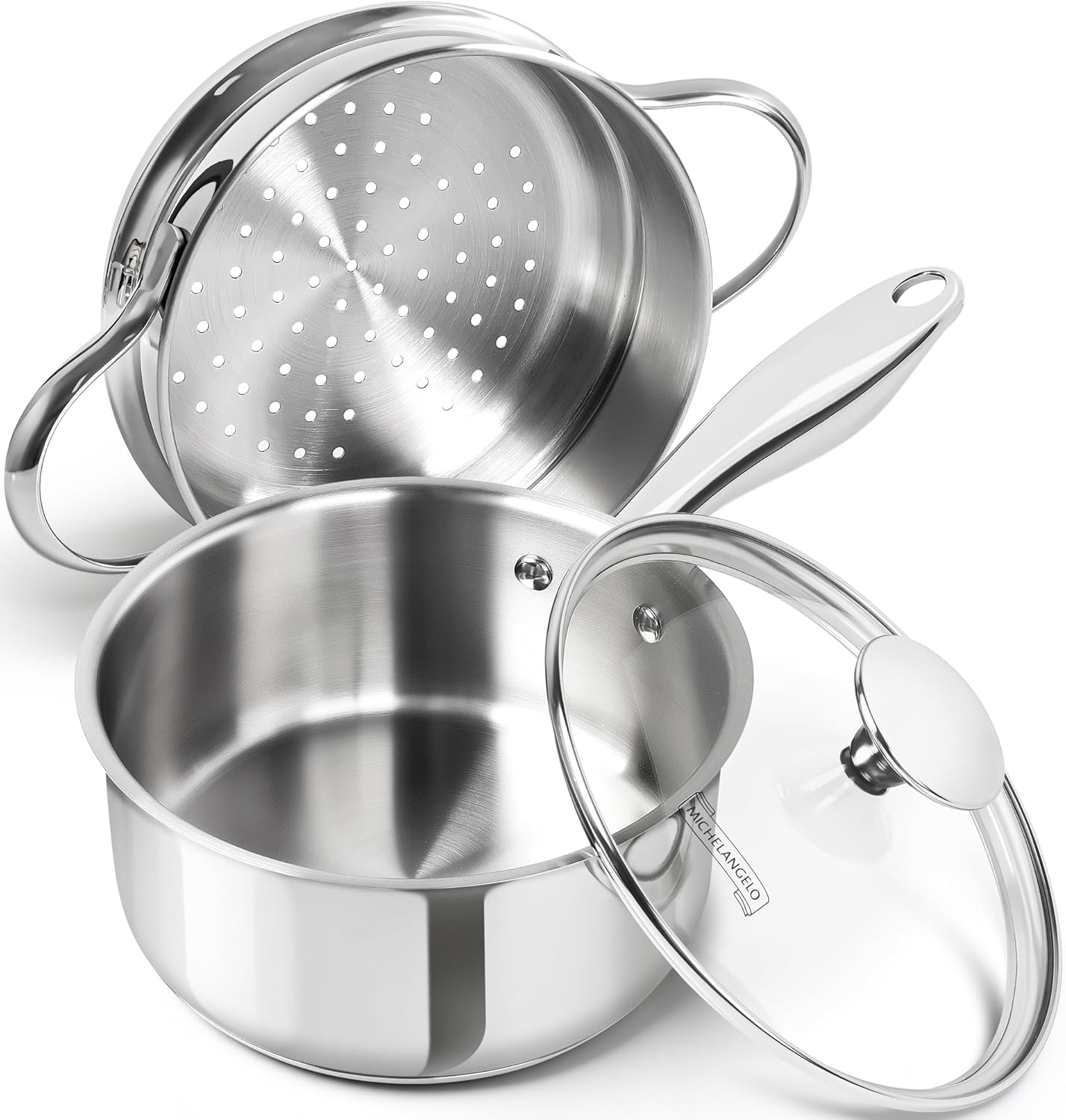 Stainless Steel Saucepan with Lid