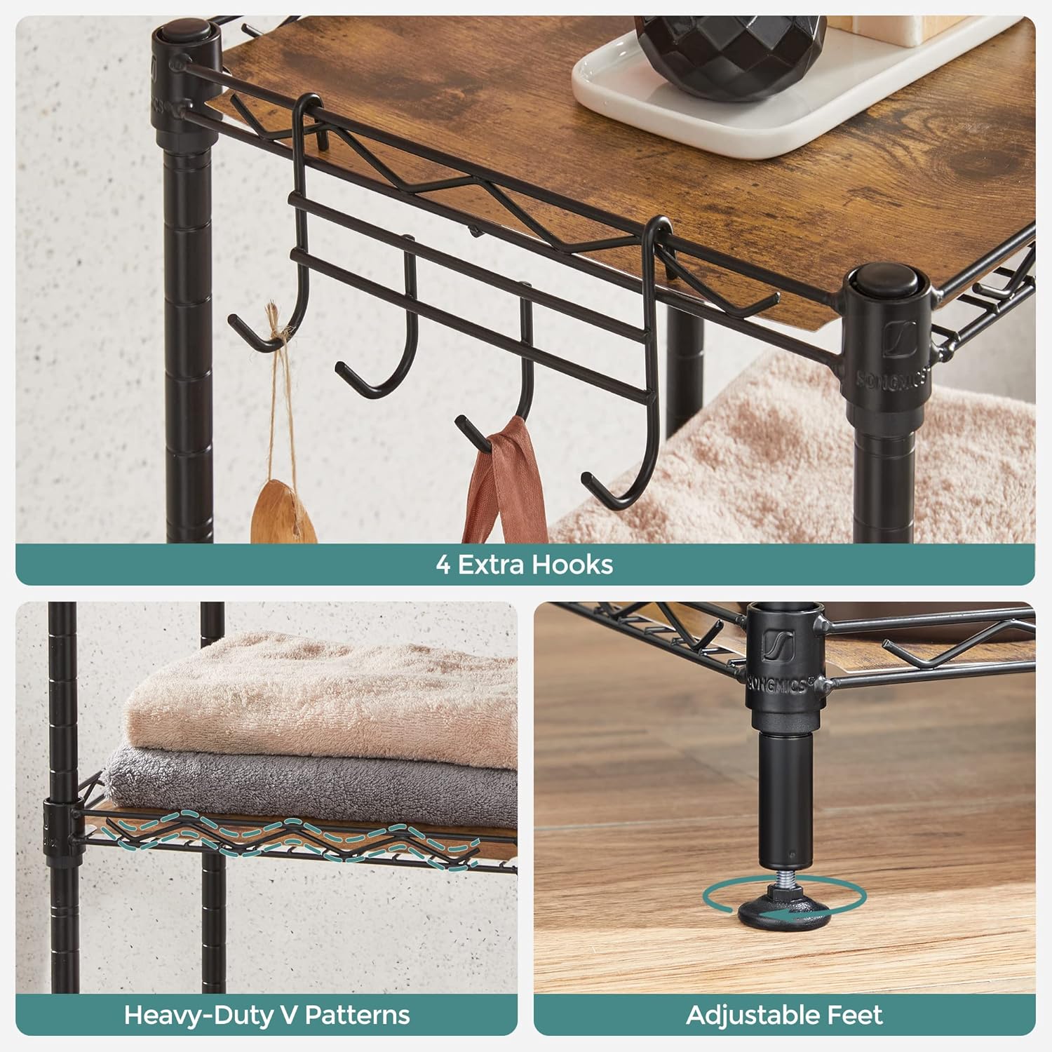 Stylish 5-Tier Bathroom Shelf for Small Spaces