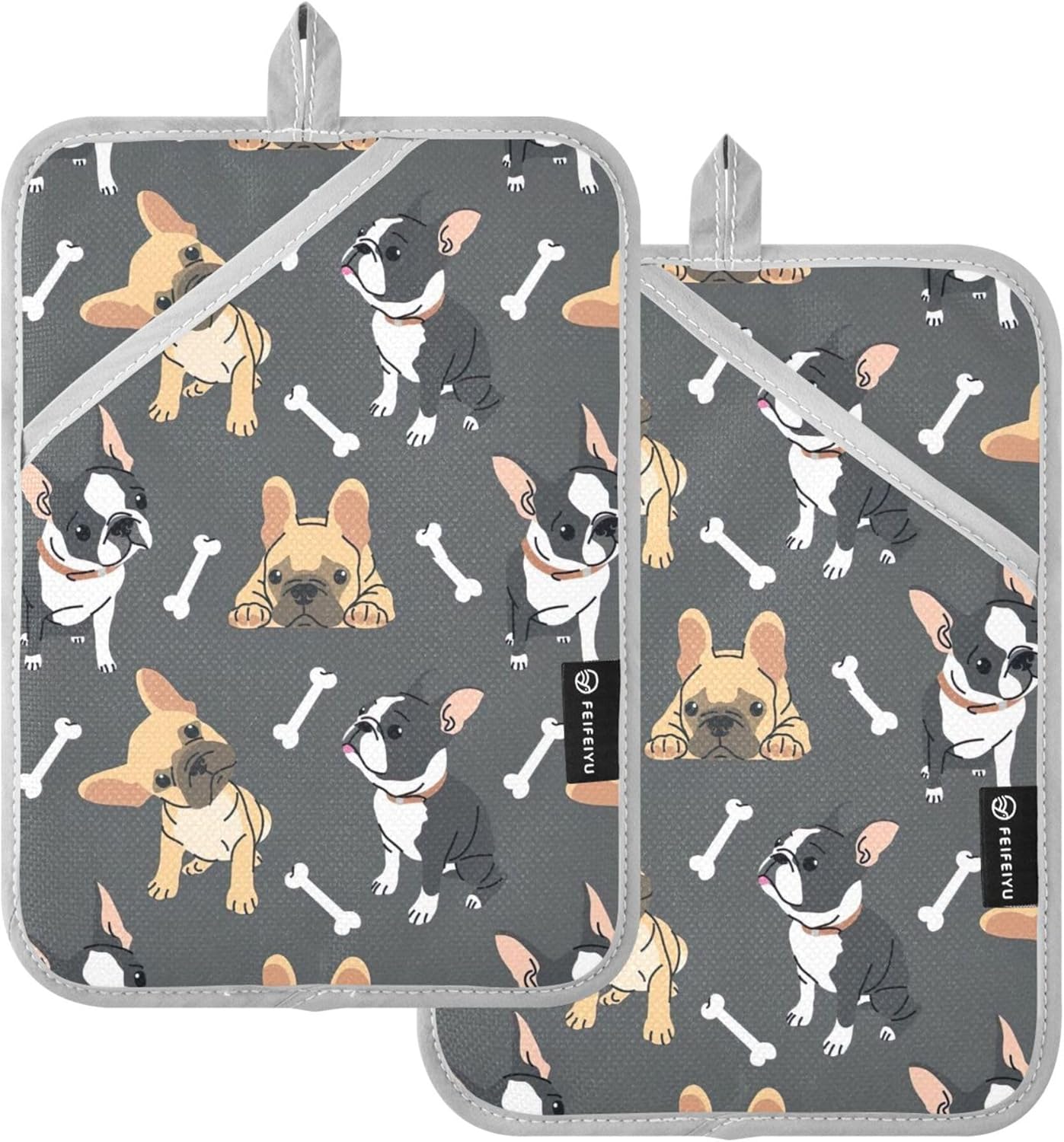 French Bulldog Pot Holder Set