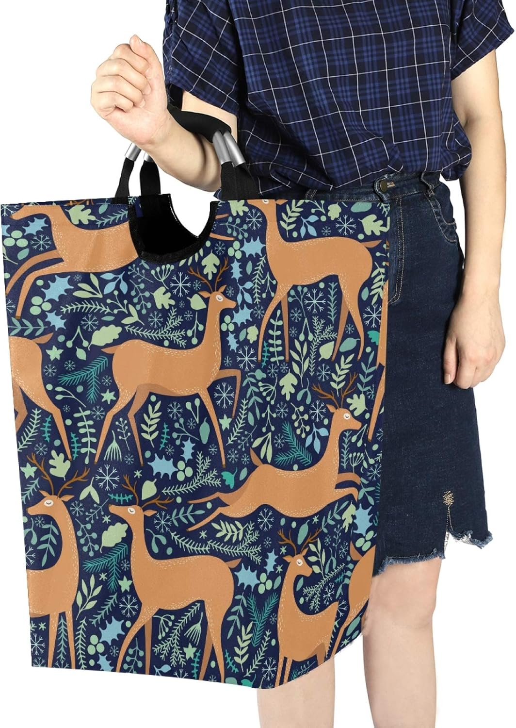 Susiyo Christmas Deer Laundry Basket