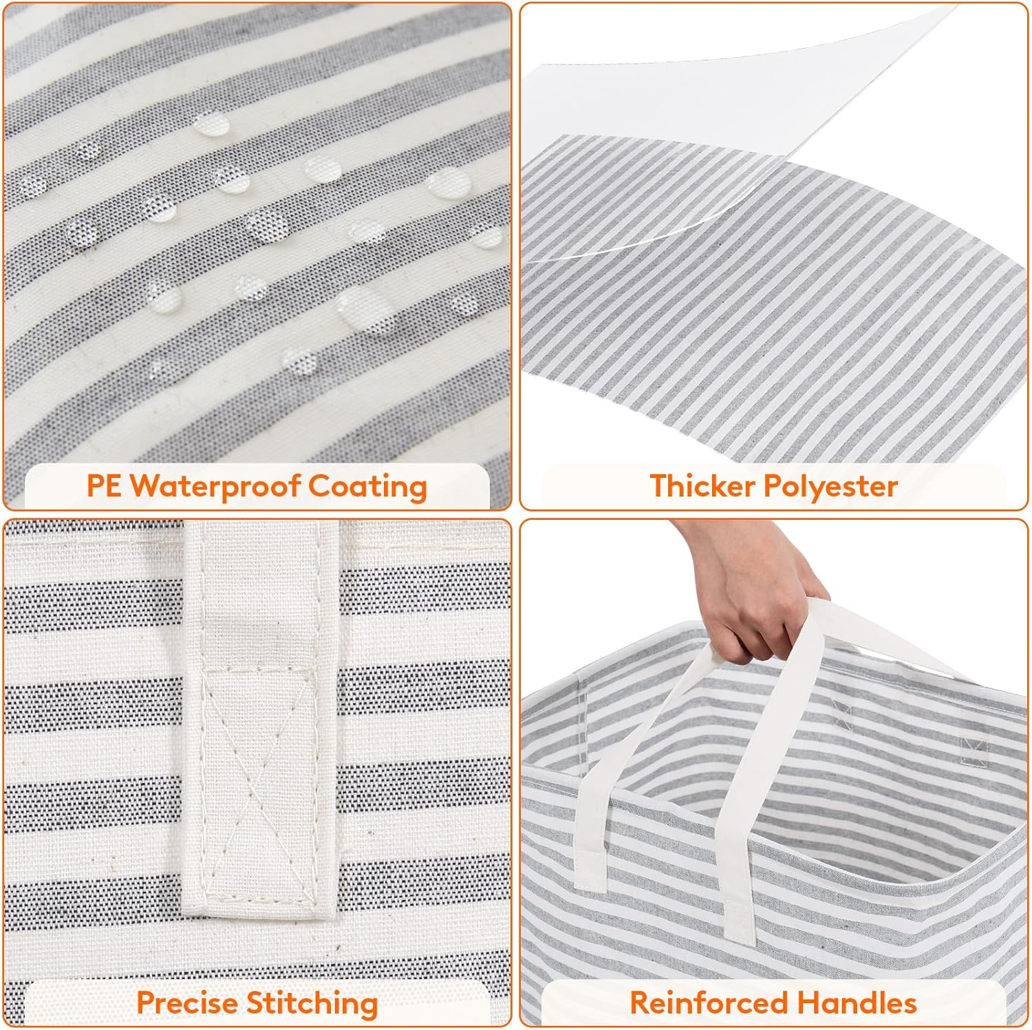 Perfect for Freestanding Laundry Hamper Grey