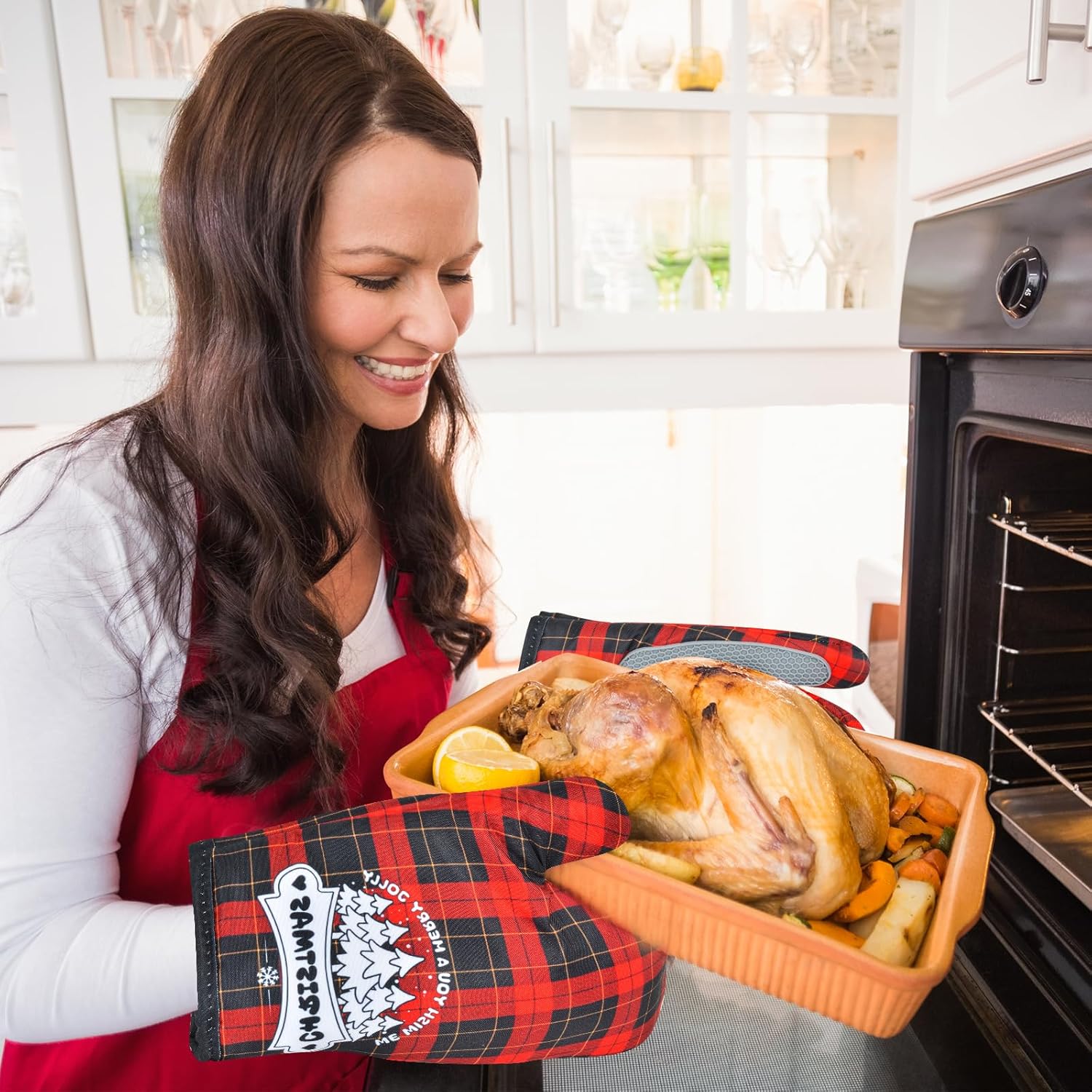 CenviaLuxy Christmas Oven Mitts