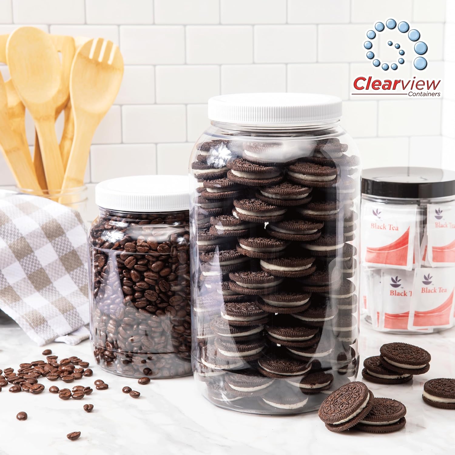 110mm Plastic Replacement Lids with Leak-Proof Liner Inside the USA