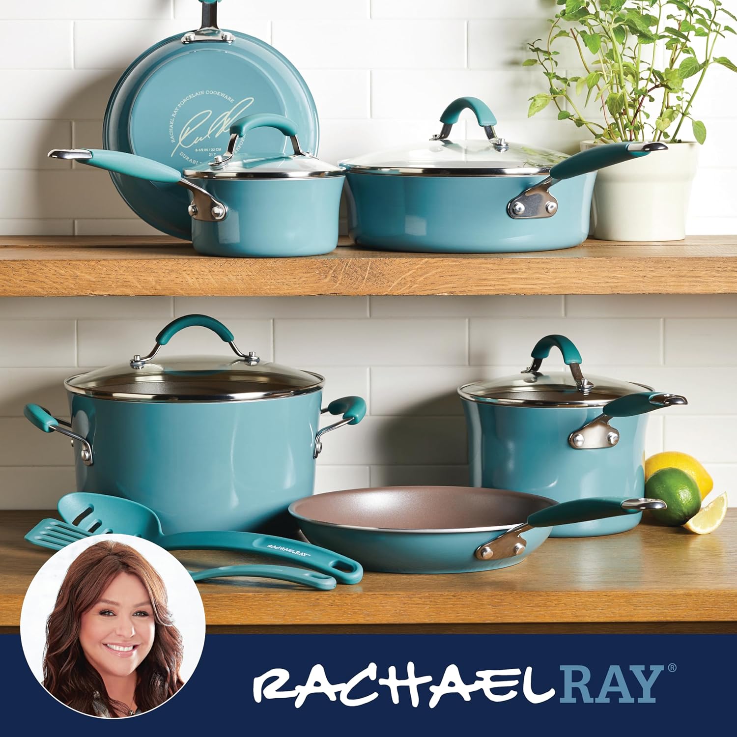 Rachael Ray Cucina Cookware Set Durable Easy to Clean