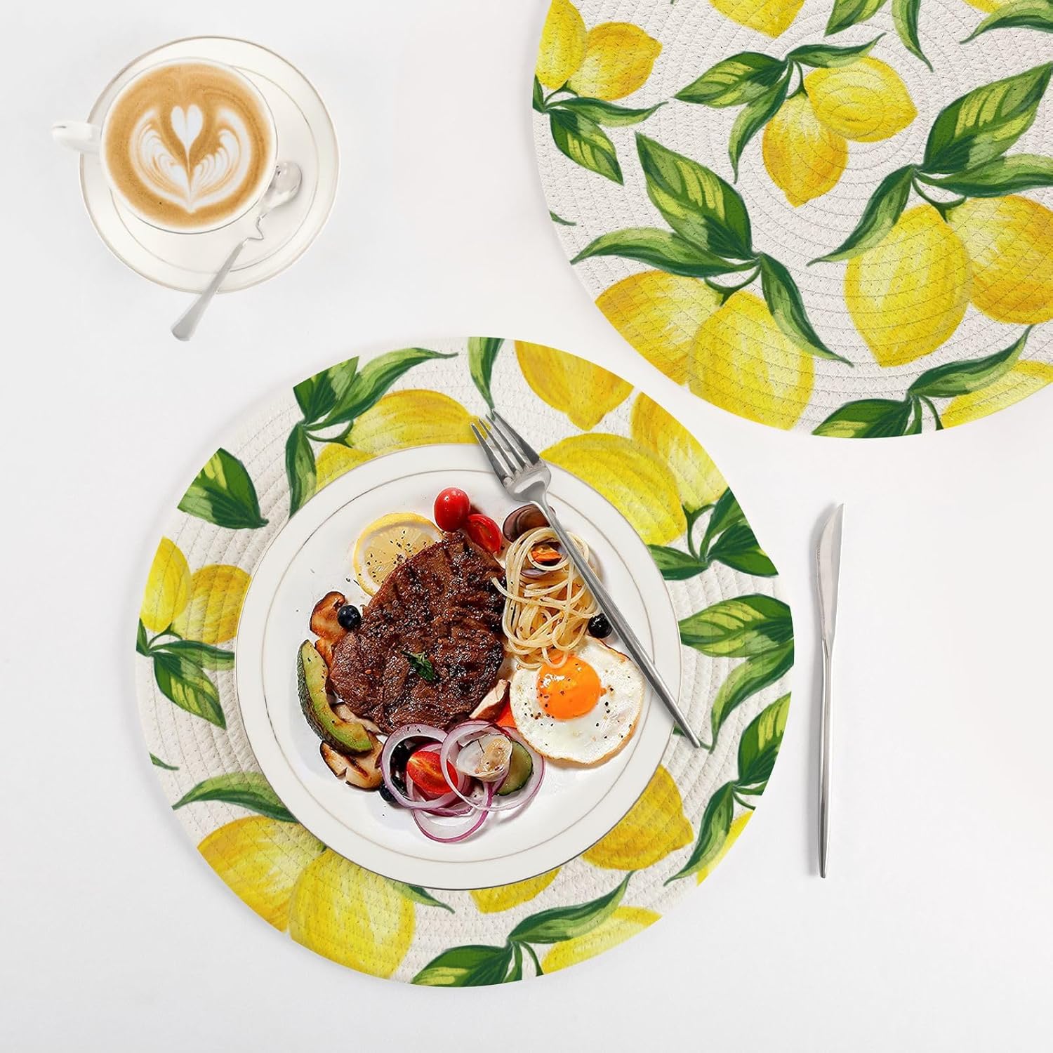 ALAZA Eating on the Farm Style Hot Pots Trivets Set of 3